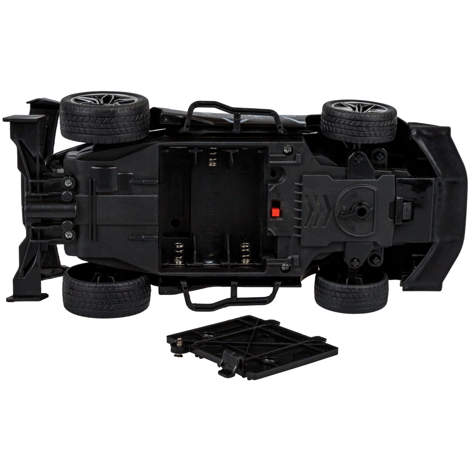 1toy Драйв Спорткар Машина на р/у, 1:22, 27 МГц, 4 канала, свет, черная