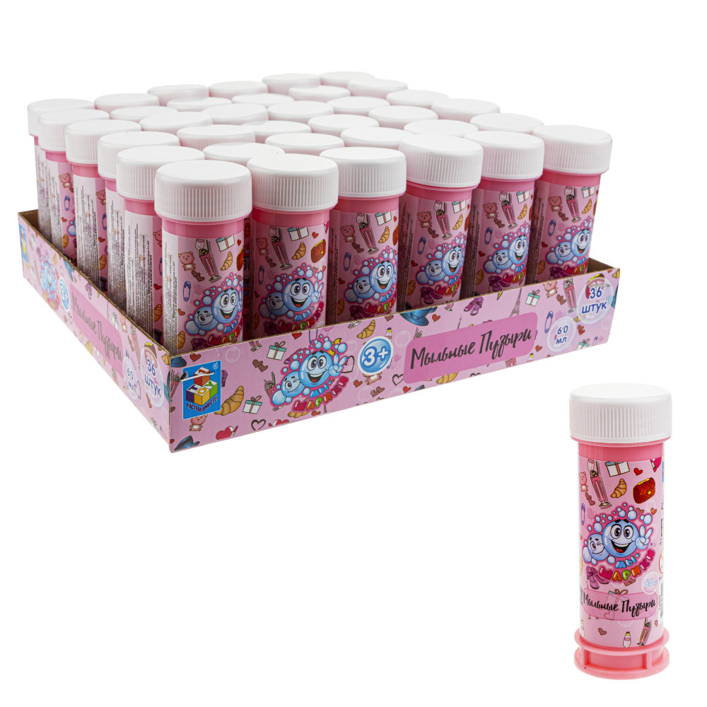 Мыльные пузыри 1TOY Мы-шарики! Девочки, 60 мл