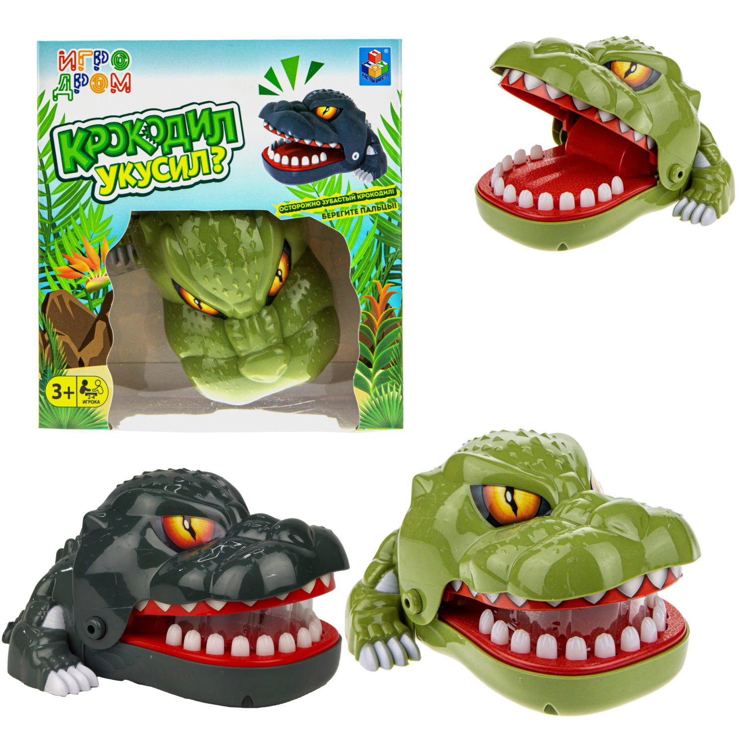 Настольная игра 1TOY Игродром Крокодил укусил?