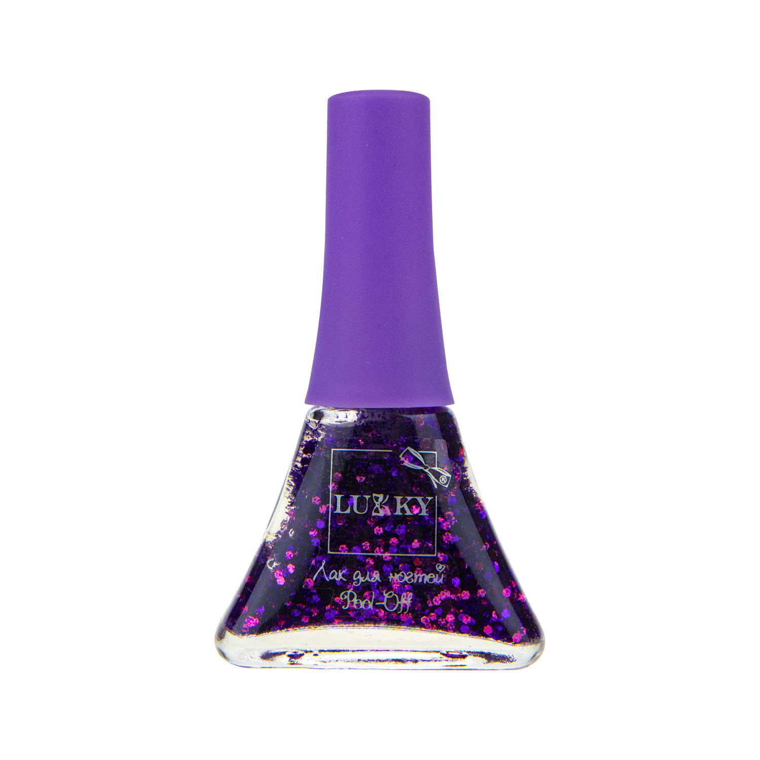 Набор детских лаков для ногтей на водной основе с блестками Lukky, Конфетти, безопасный, 7 цветов