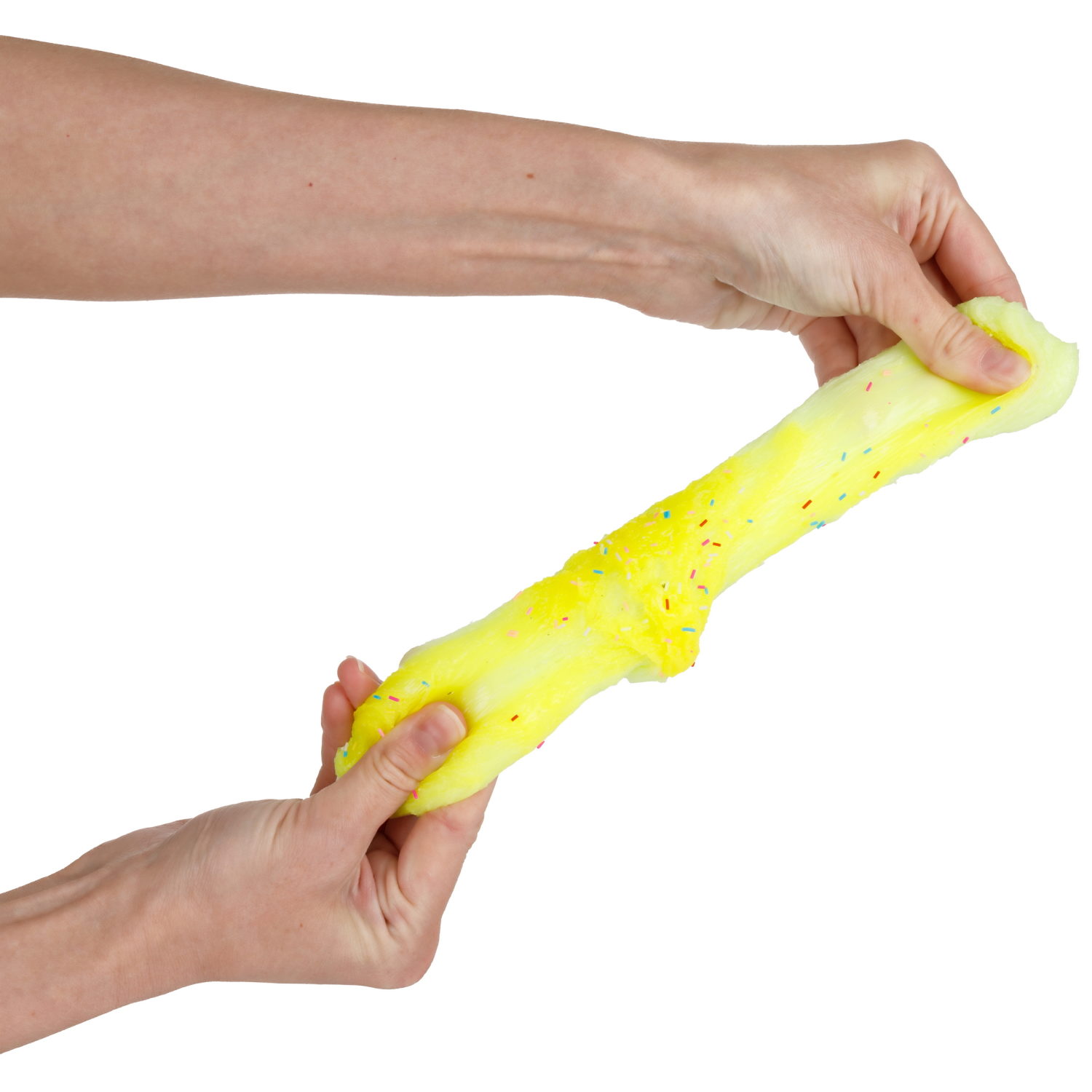 Игрушка-антистресс 1TOY Крутой замес «Няшка-вкусняшка», «Круассан с посыпкой», с колокольчиком, желтый