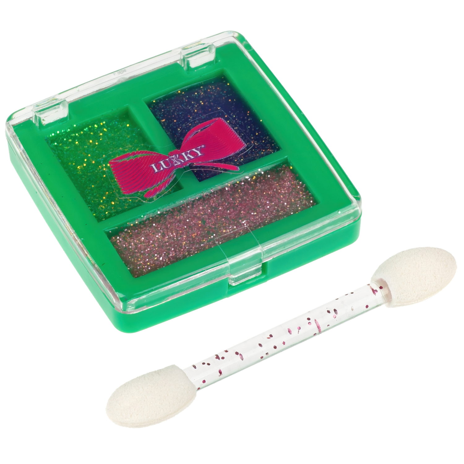 Lukky Бьюти Джем,гель-тени д.век с блёстками,фруктовый фреш,2,5 гр,блистер 1