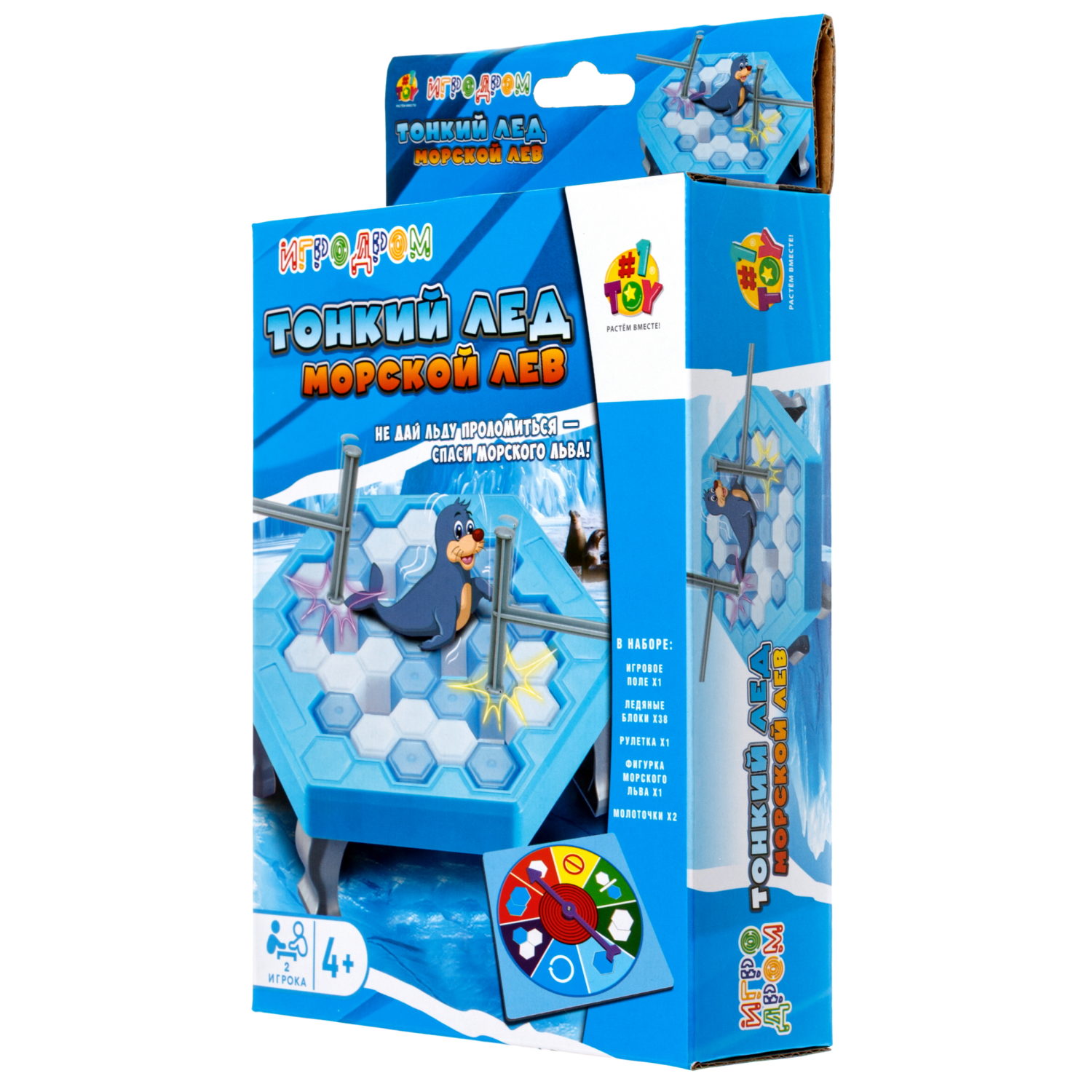 Настольная игра 1TOY Игродром Тонкий лед, Морской лев