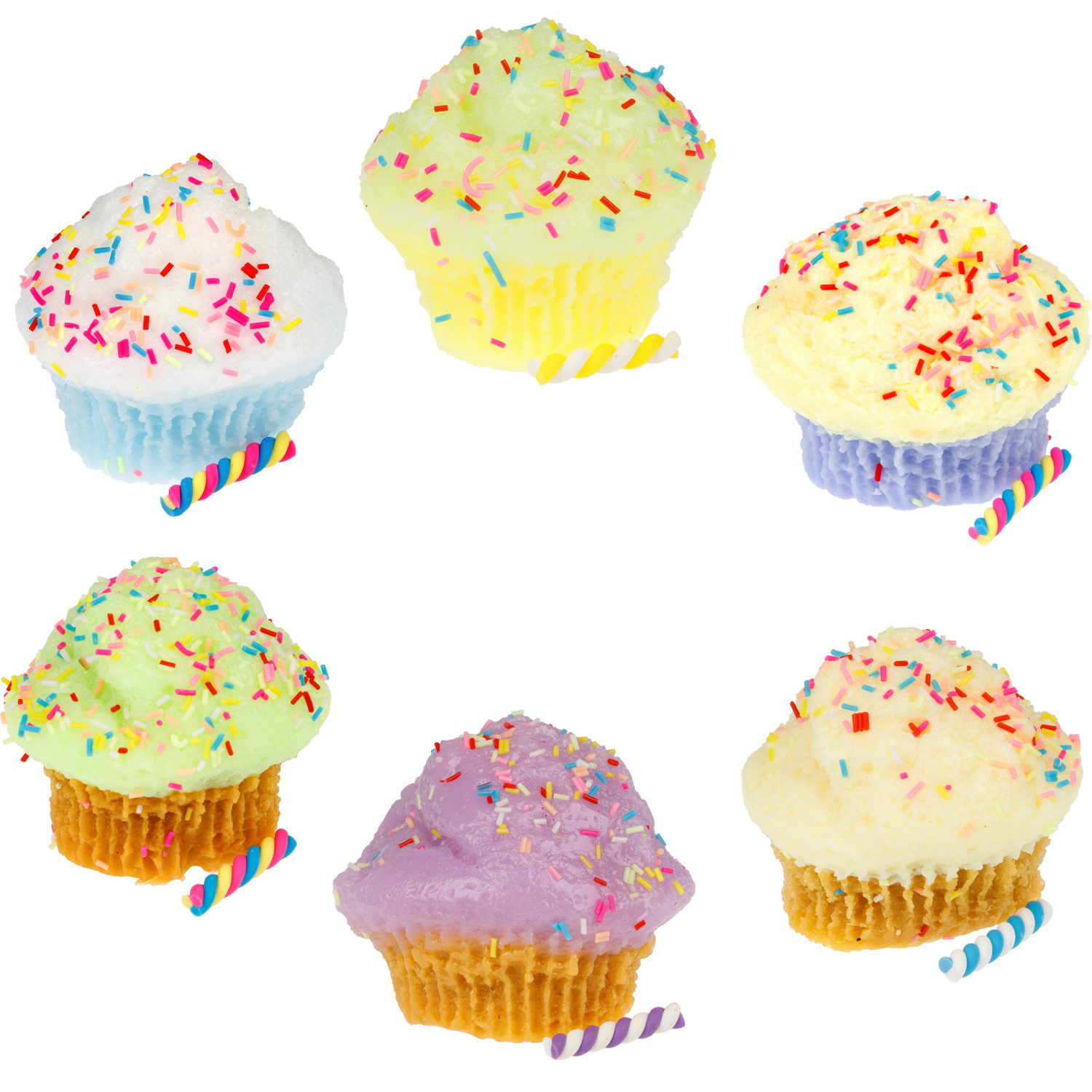 Игрушка-антистресс 1TOY Крутой замес «Няшка-вкусняшка», «Кекс с посыпкой», с колокольчиком, в ассортименте