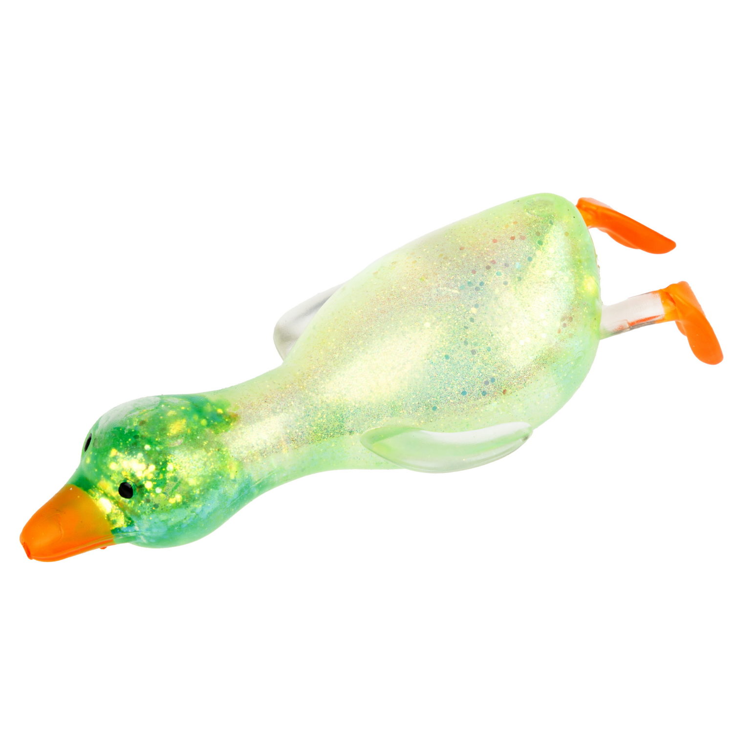 Антистресс-игрушка 1TOY Крутой замес Супергель гусь прозрачный, 9х8х5 см