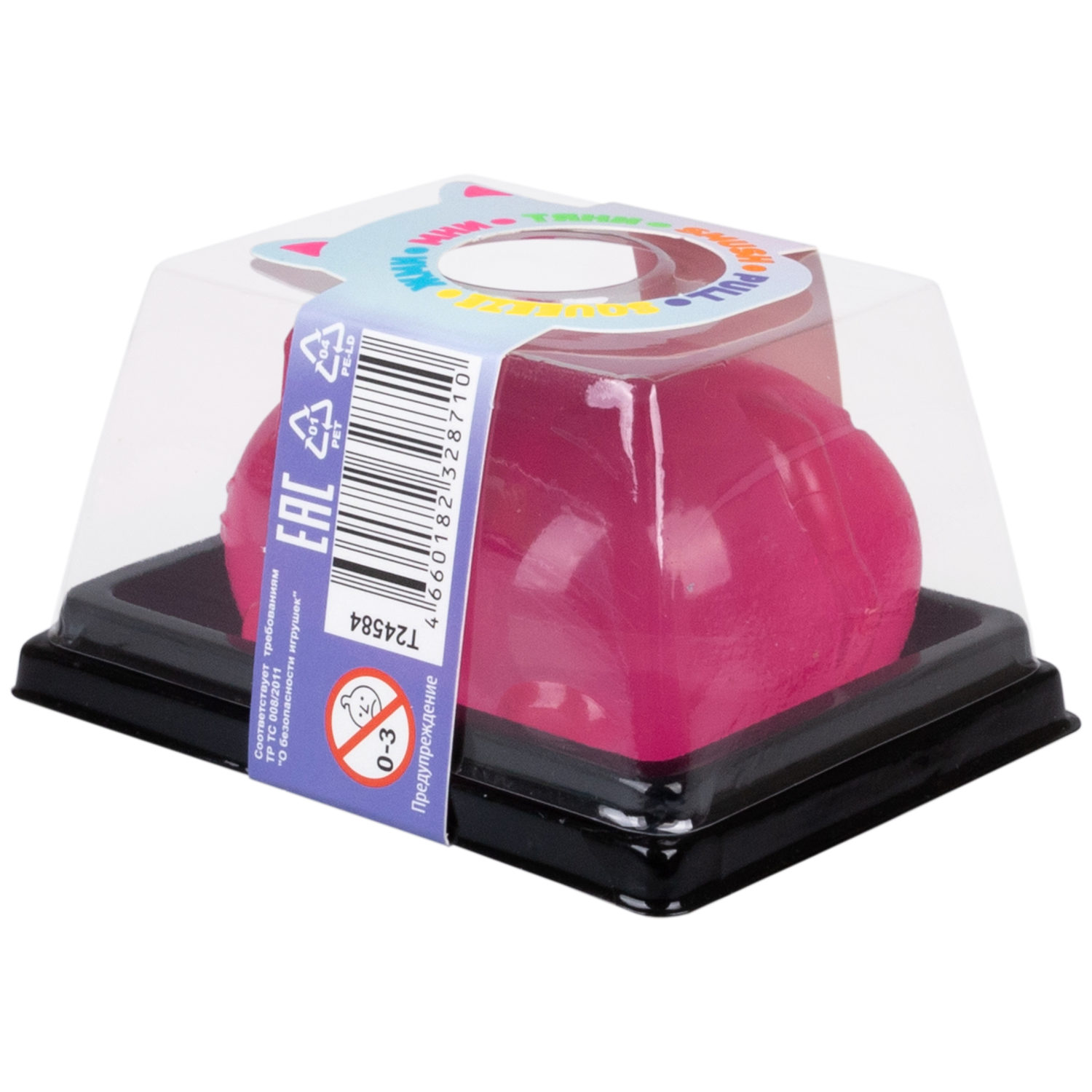 Антистресс-игрушка для рук 1TOY Крутой замес Супергель котик 4 цвета в ассортименте, 6*7,7 см