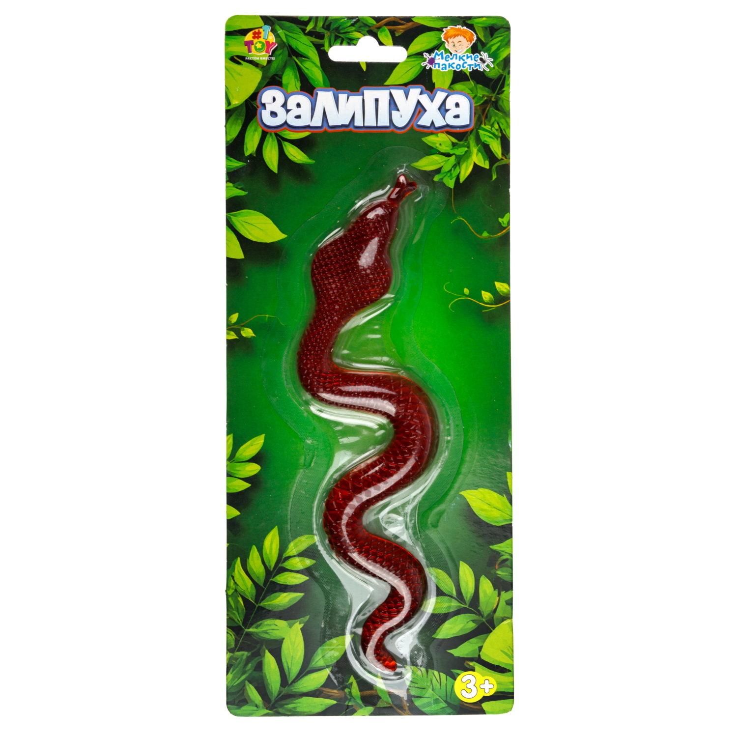 Жмяка липучая 1TOY Залипуха Змея, лизун