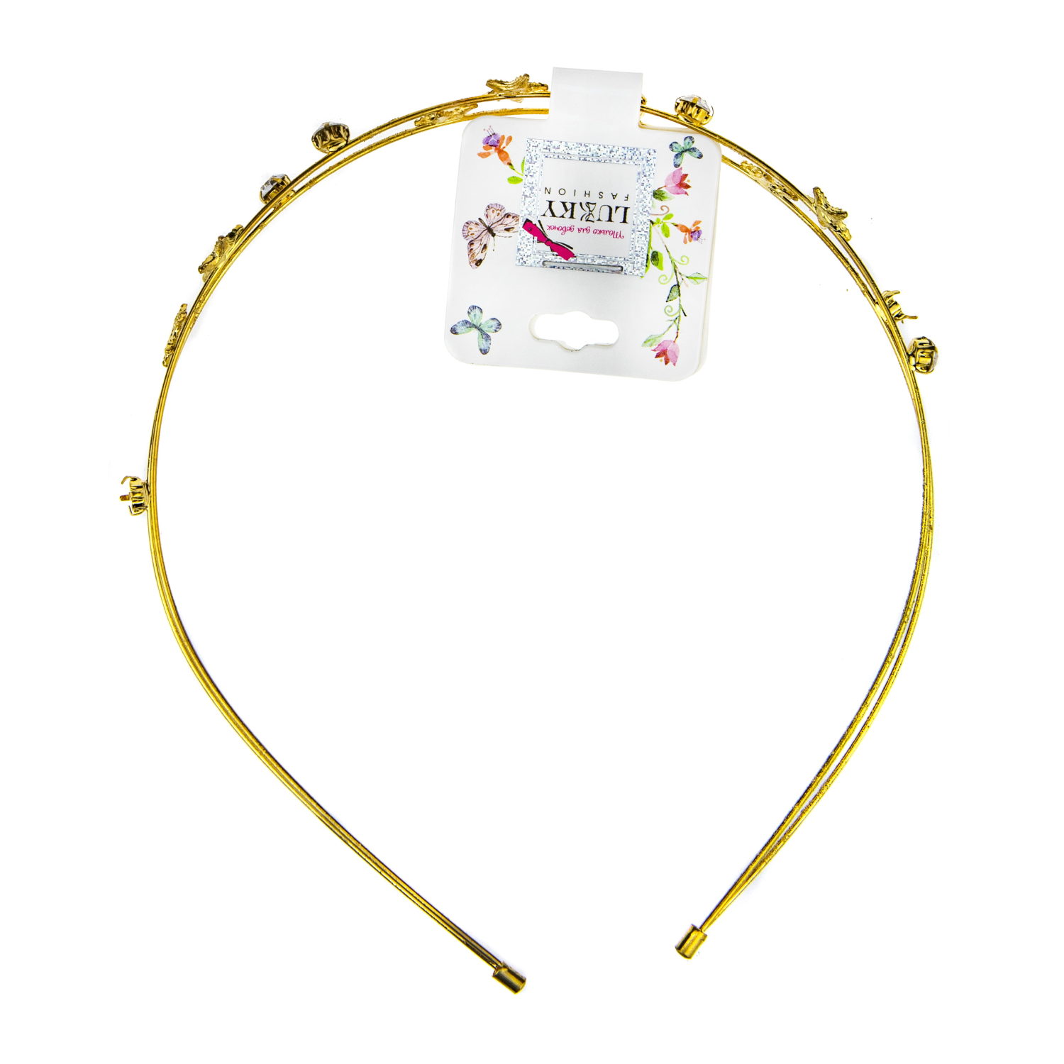 Lukky Fashion ободок 1 шт, жемчужины, звездочки