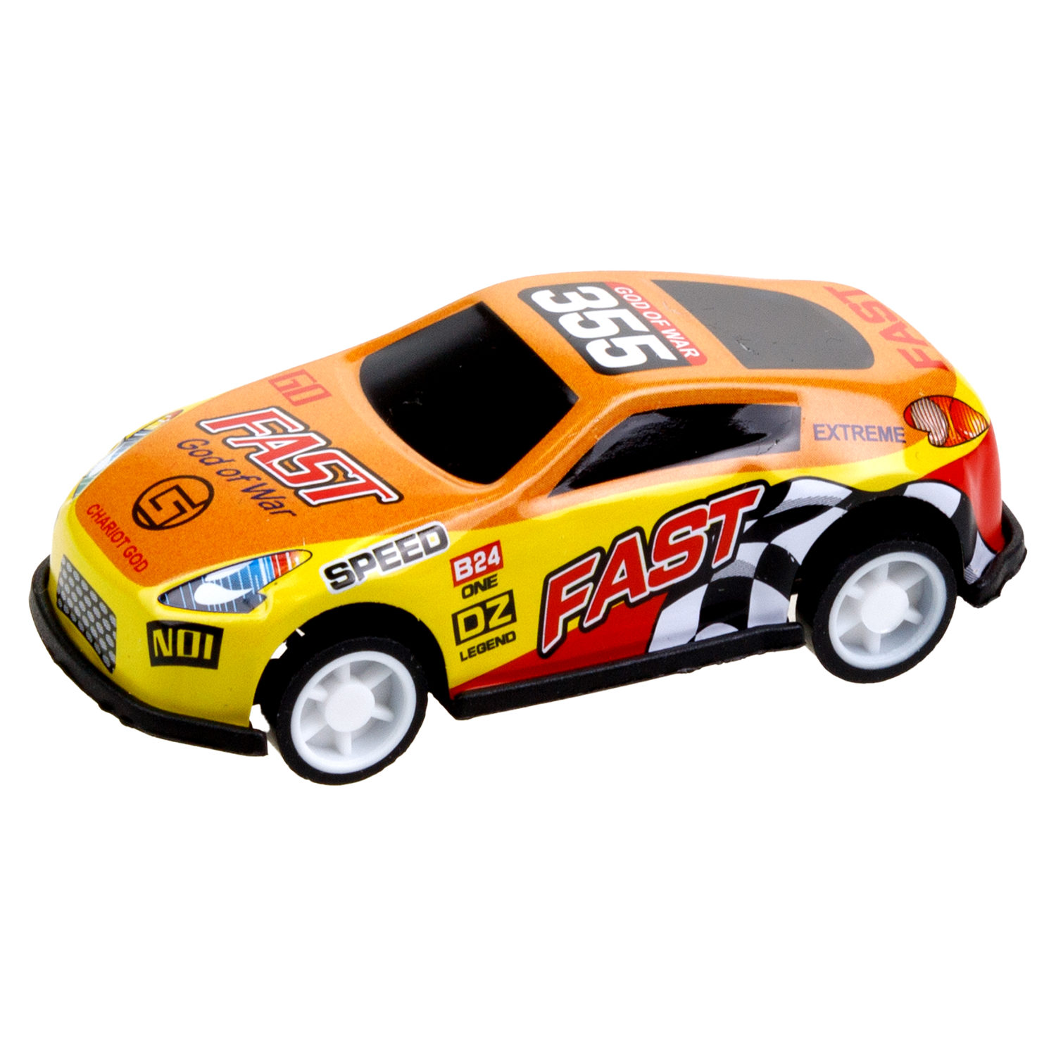 Набор металлических машинок с картой 1TOY Драйв, инерционные, гоночные, маленькие, 6,8 см, 60 шт.