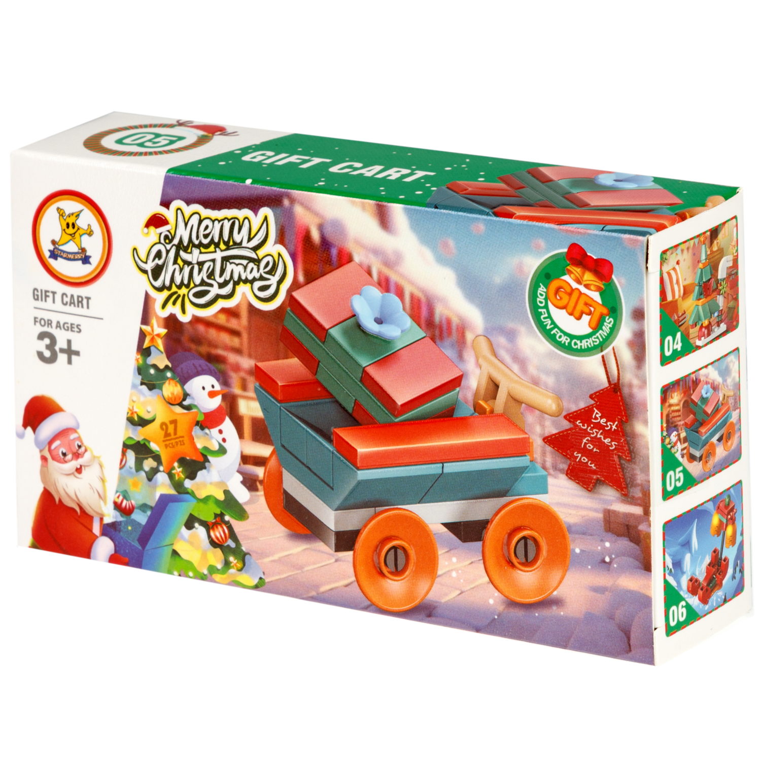 Конструктор 1TOY Blockformers "Рождество" 12 видов,  от 22 до 46 деталей