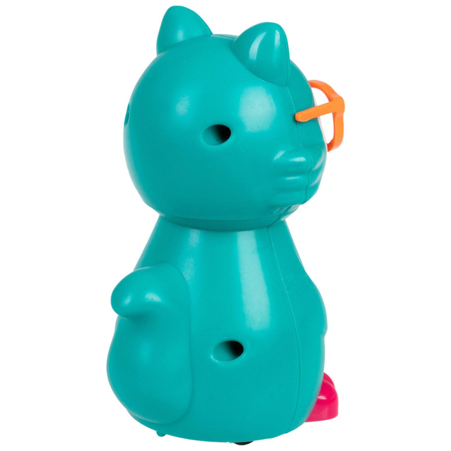 Игрушка детская 1TOY Покатушки Весёлая Белка, инерционная, работает без батареек, бирюзовая