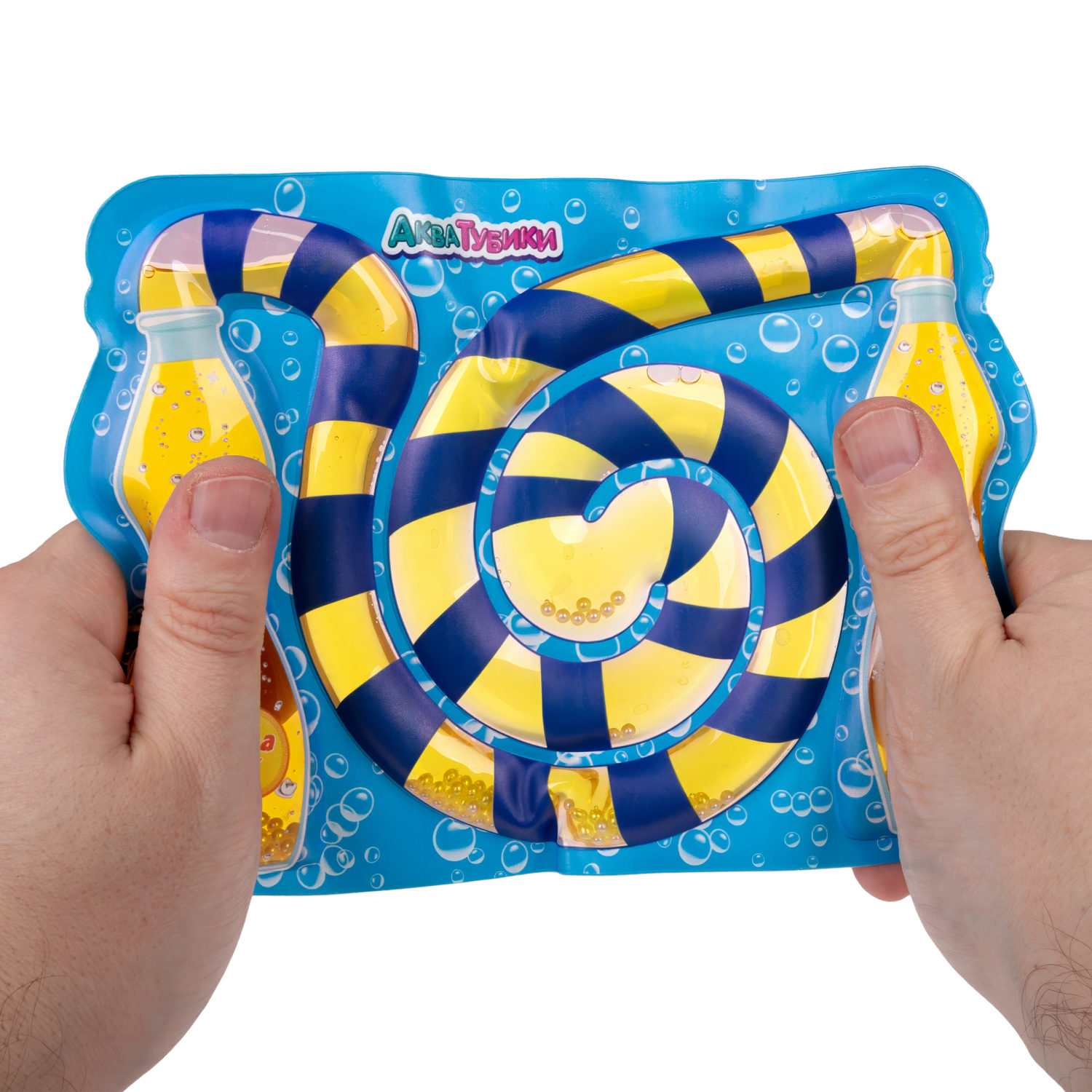 Акватубики 1TOY Газировка: При-кола Оранж, антистресс переливайка