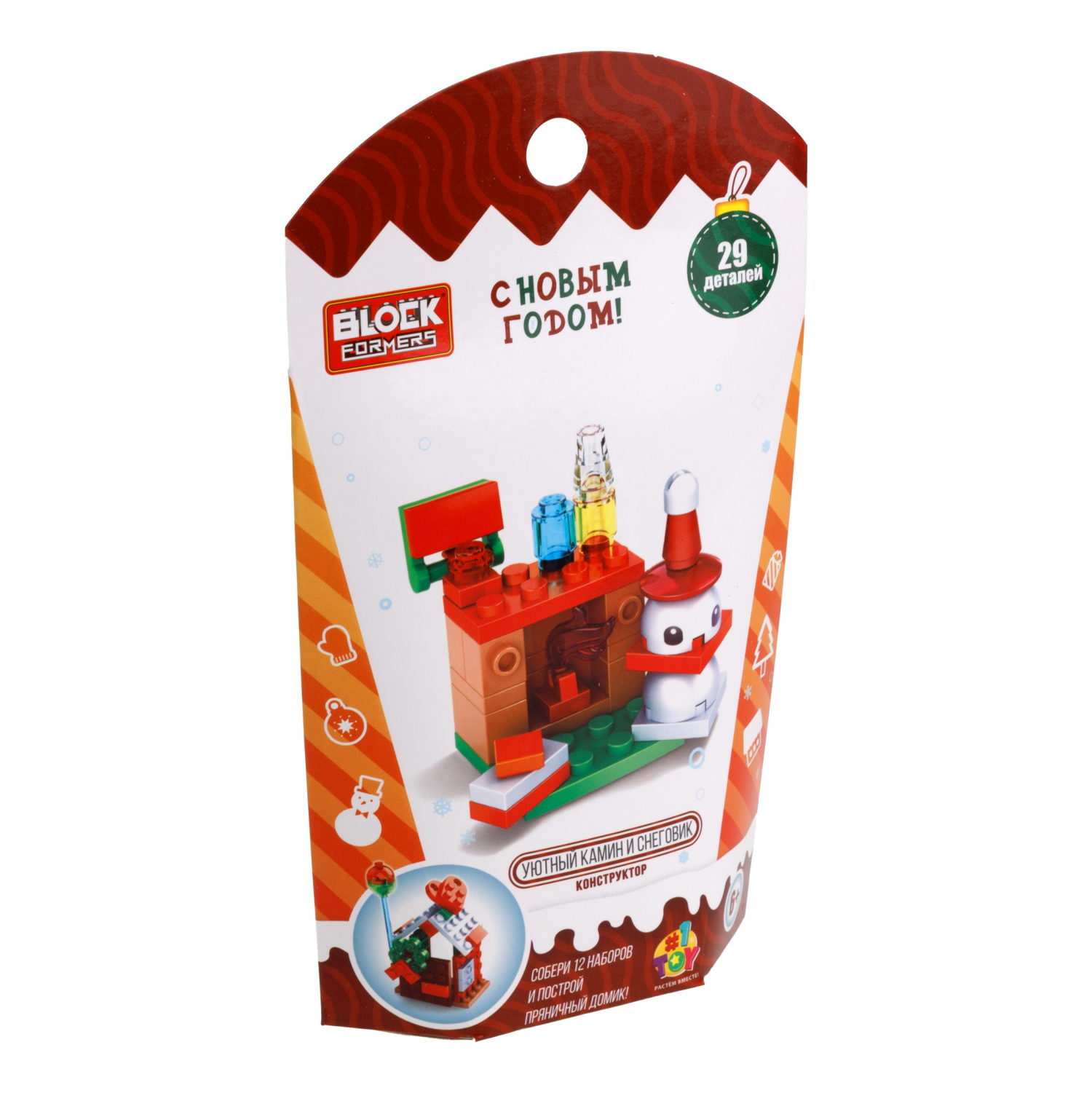 1Toy конструктор Blockformers "Новый год", 12 видов в ассортименте