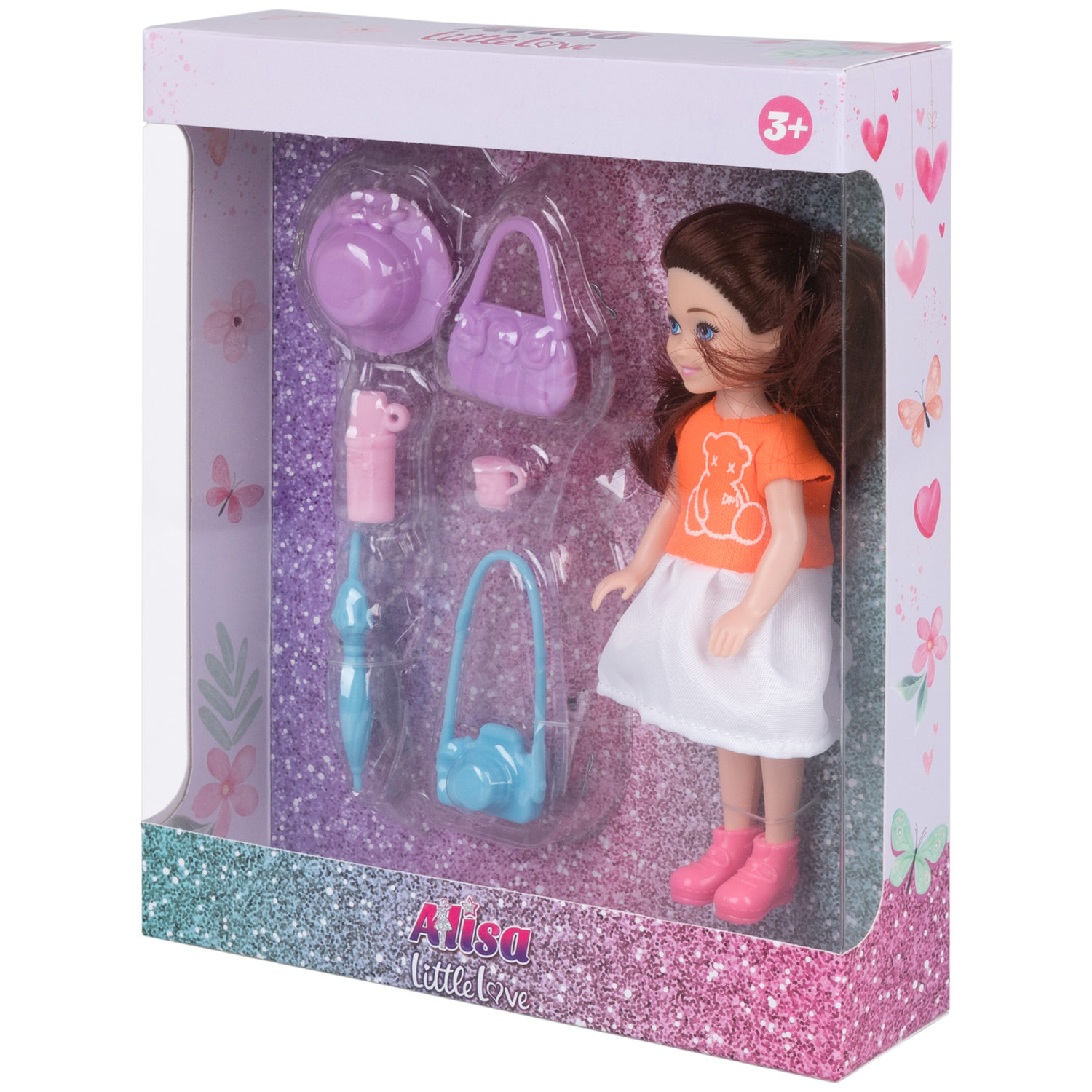 Кукла Alisa Little Love 15,2 см, брюнетка, с аксессуарами