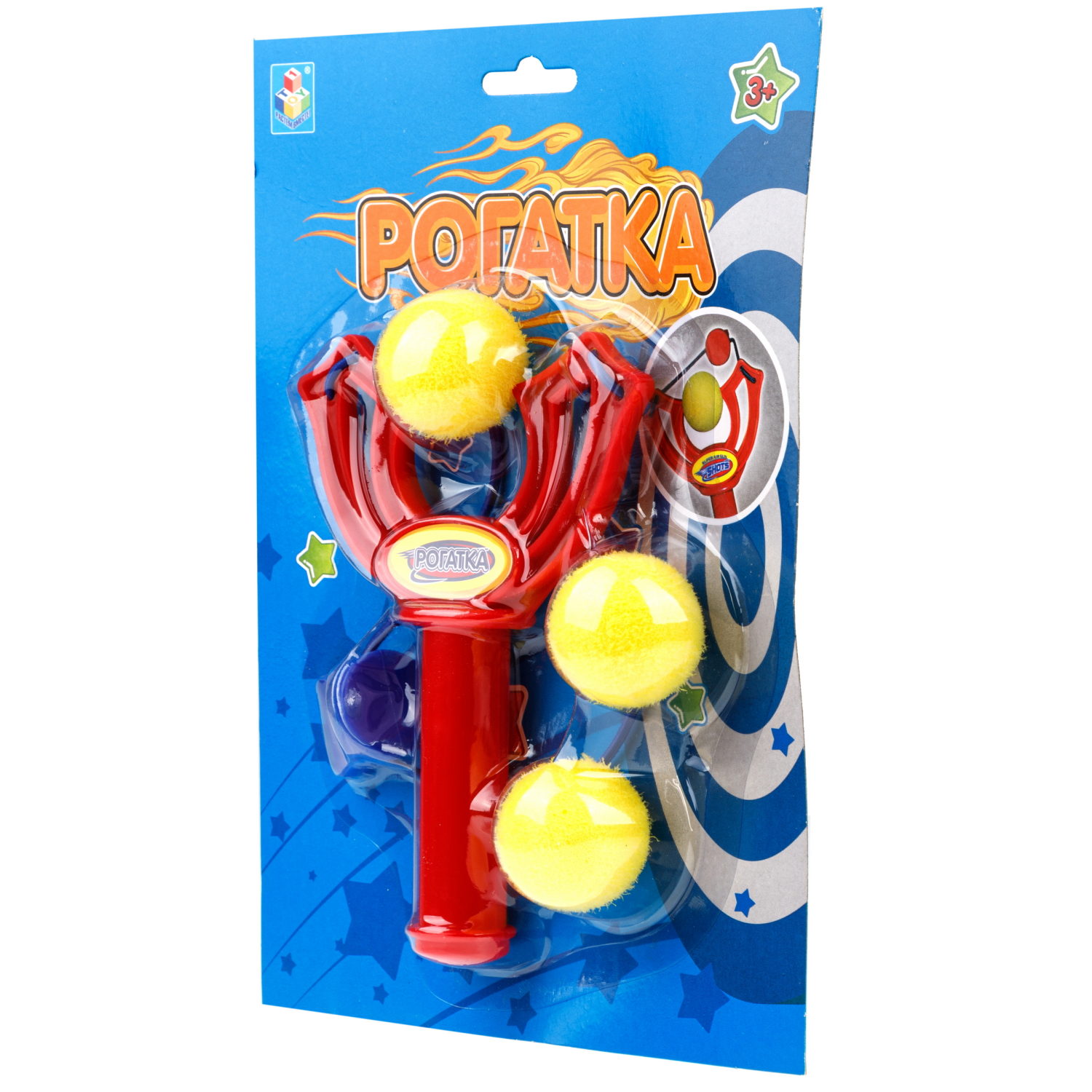 1toy Рогатка с 3 шариками, блистер
