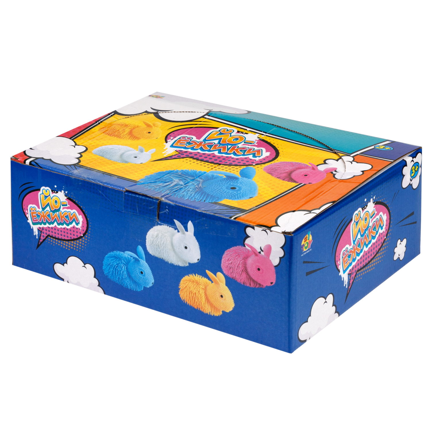 Игрушка-антистресс для рук 1toy Йо-Ёжики, "Кролик" 20 см, 4 цвета в ассортименте