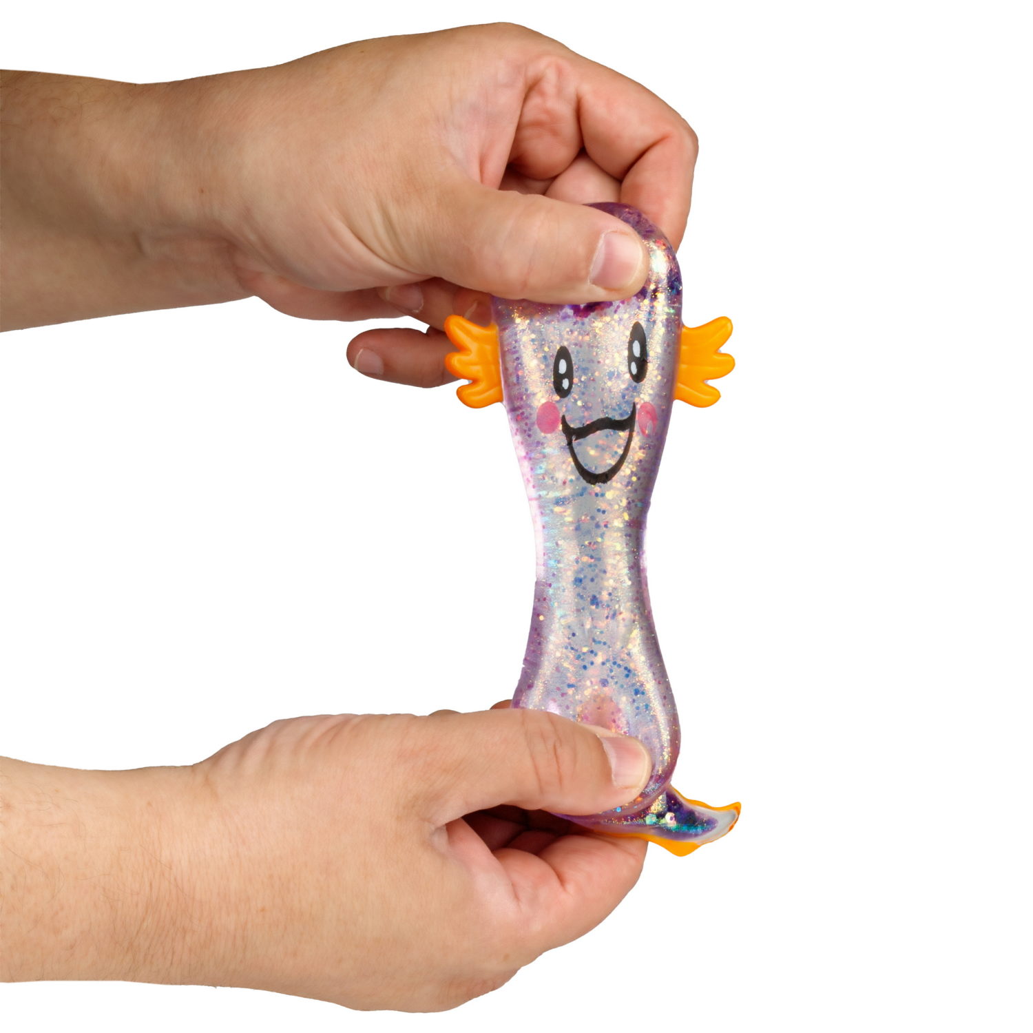 Антистресс-игрушка 1TOY Крутой замес Супергель аксолотль, 11х9х5 см