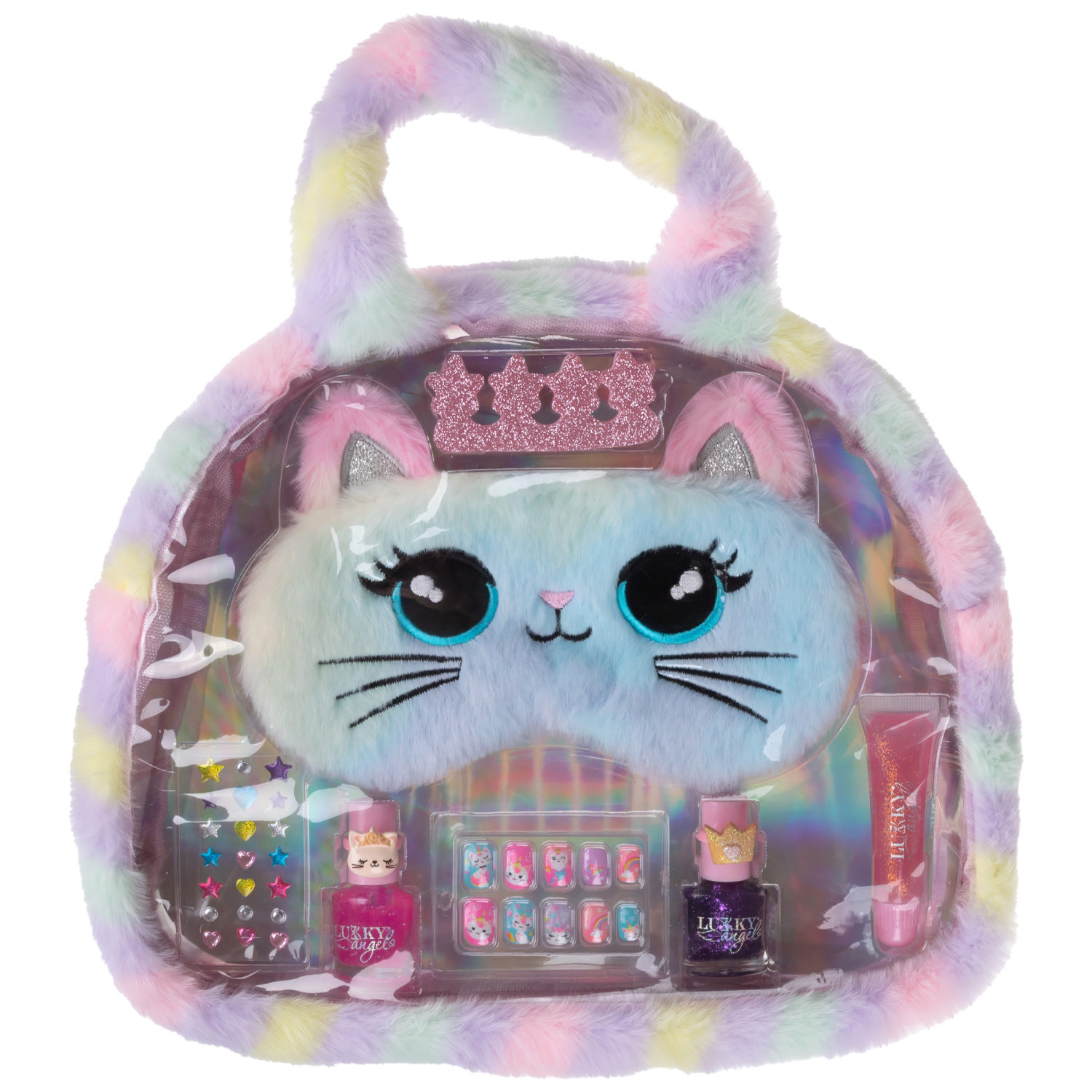 Набор детской декоративной косметики Lukky Angel Sweety Kitty для макияжа век, губ, лица, маникюра и педикюра