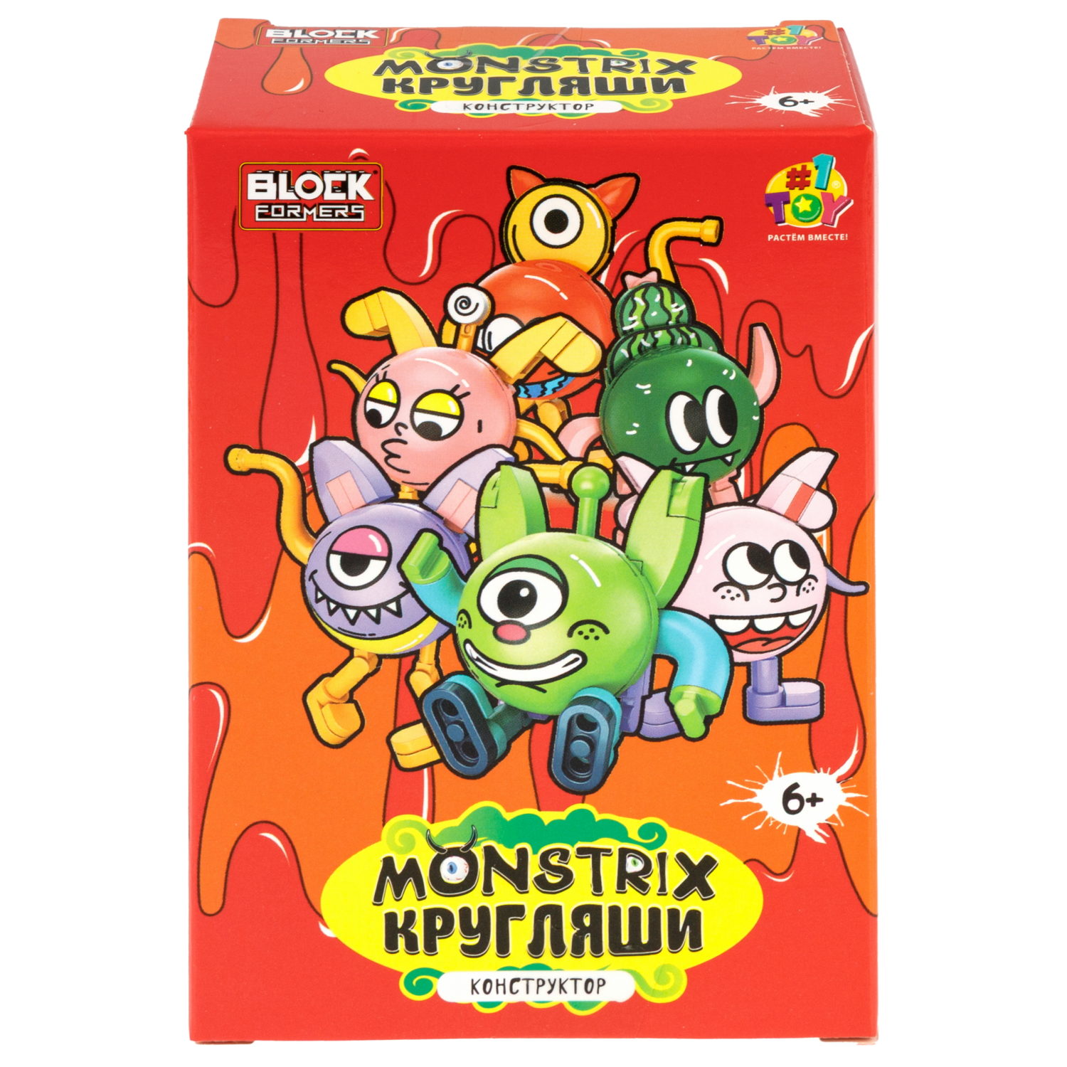 Конструктор 1TOY Blockformers Monstrix: Кругляши, 12 видов