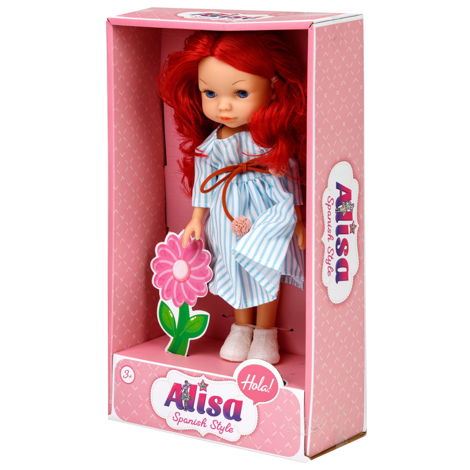 Кукла для девочки 1TOY Alisa испанский стиль, с длинными волосами, маленькая, 23 см