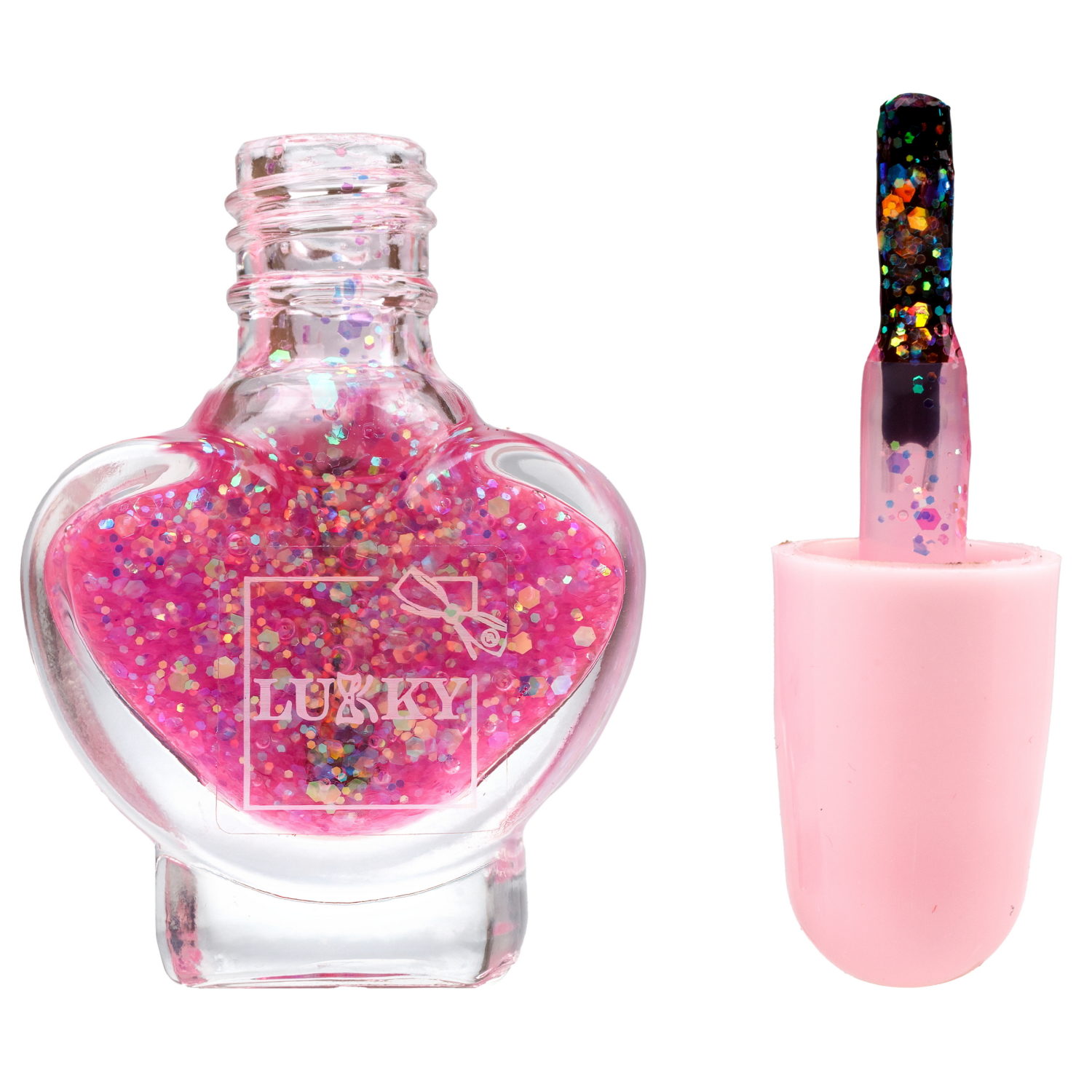 Lukky Beauty Duet набор блеск для губ и лак для ногтей, цвет фиолетовый