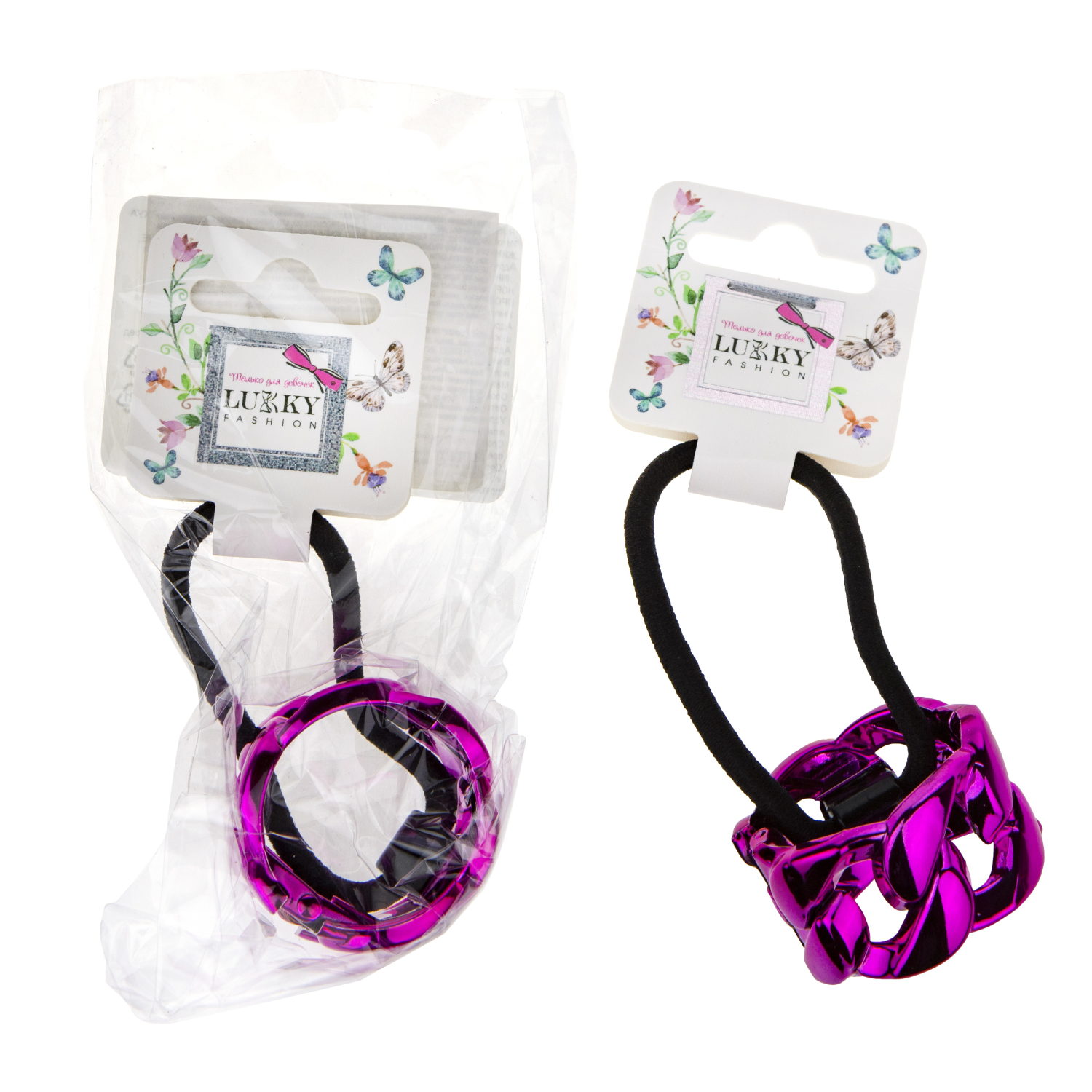 Резинка для волос Lukky Fashion с зажимом цепочка