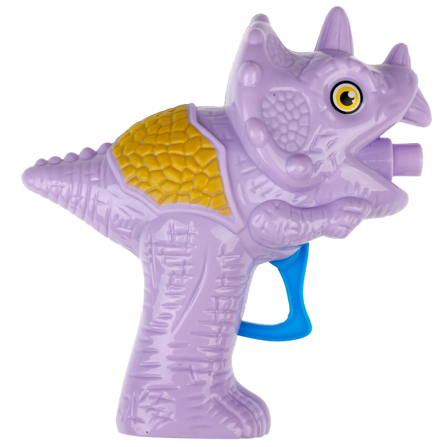 Пистолет для пускания мыльных пузырей 1TOY Мы-шарики! в виде динозавра, 50 мл, фиолетовый