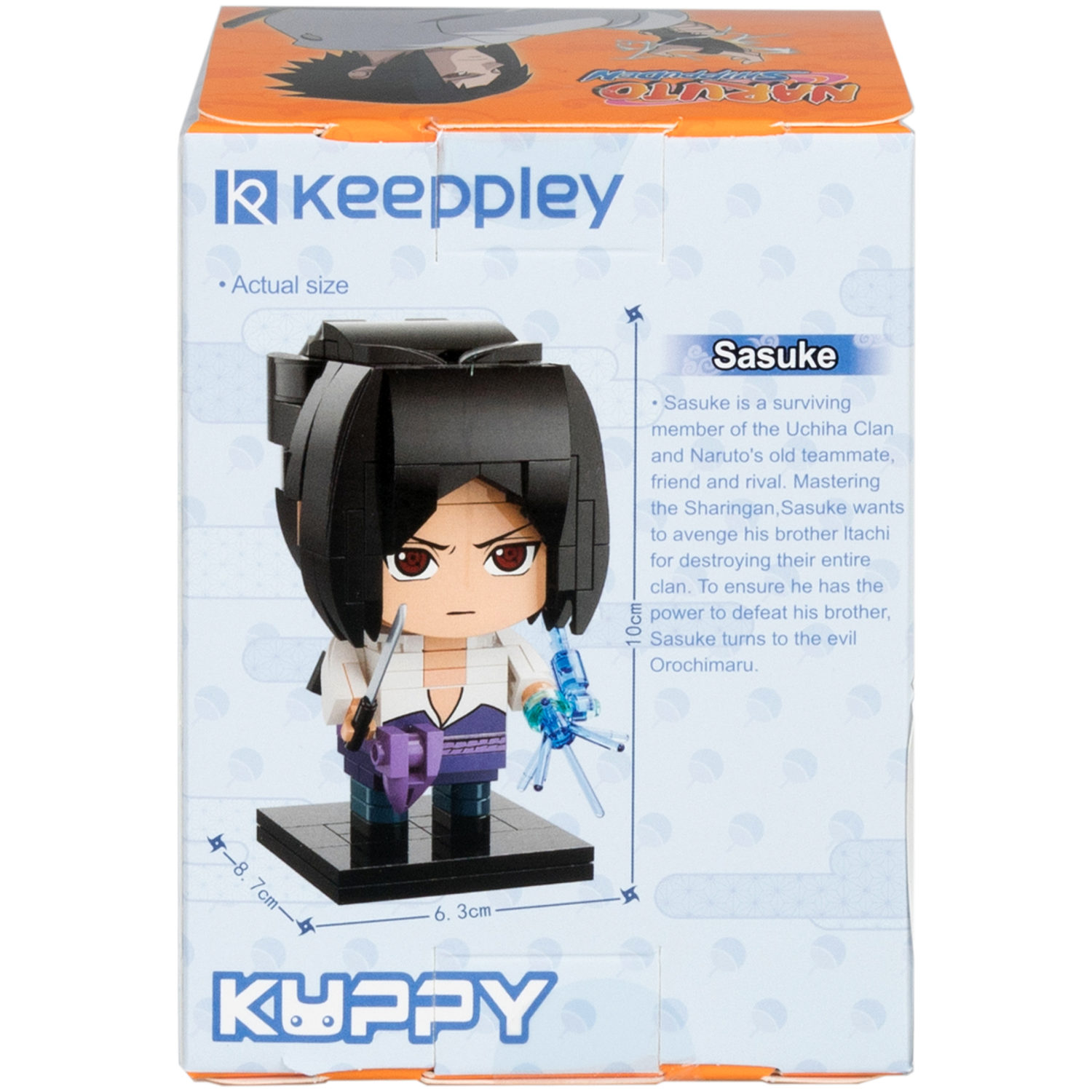 Naruto конструктор "Саске Учиха" для мальчиков и девочек, 174 детали