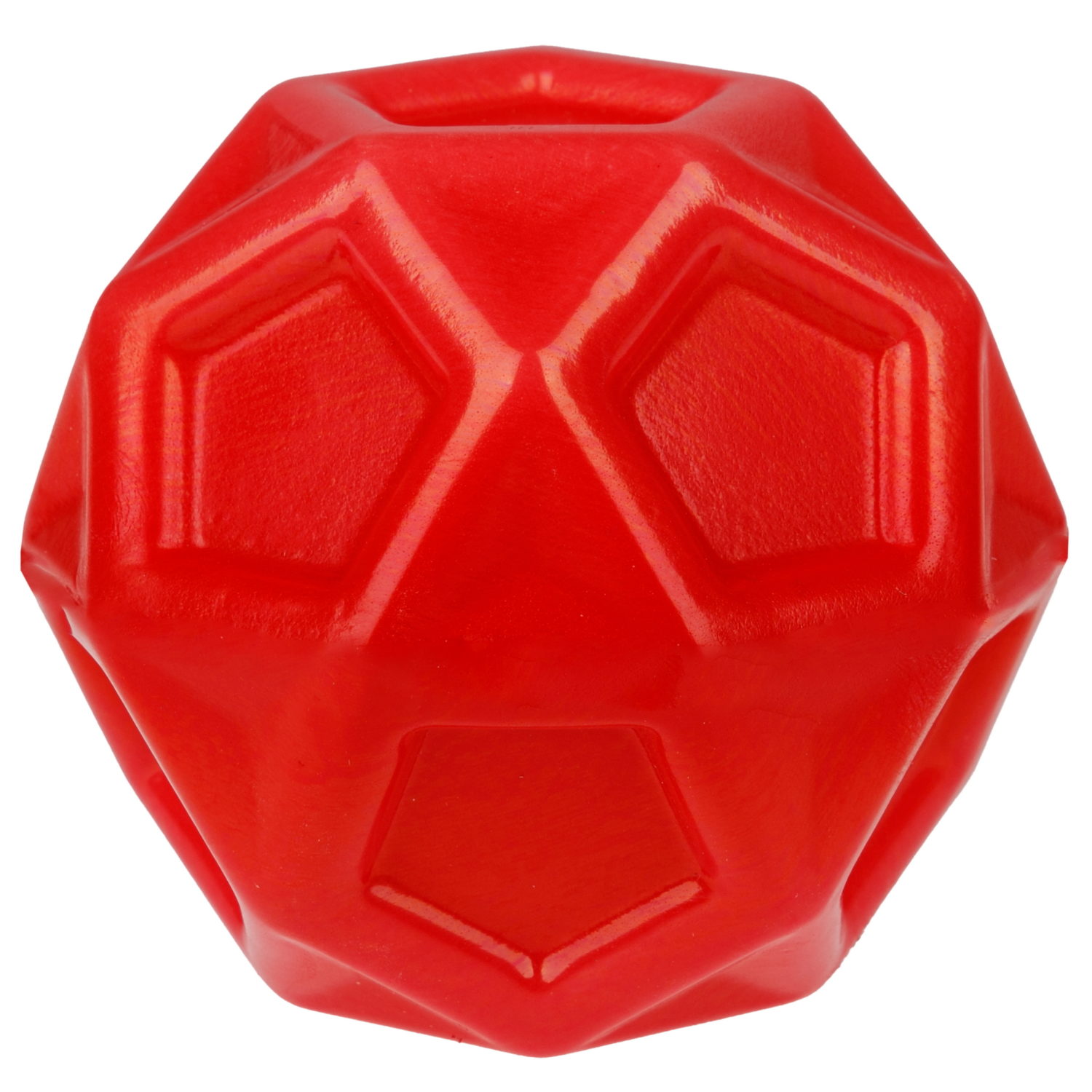 Мяч 1TOY Крутой замес Moon Ball геометрия, 6,5 см, неоновый красный