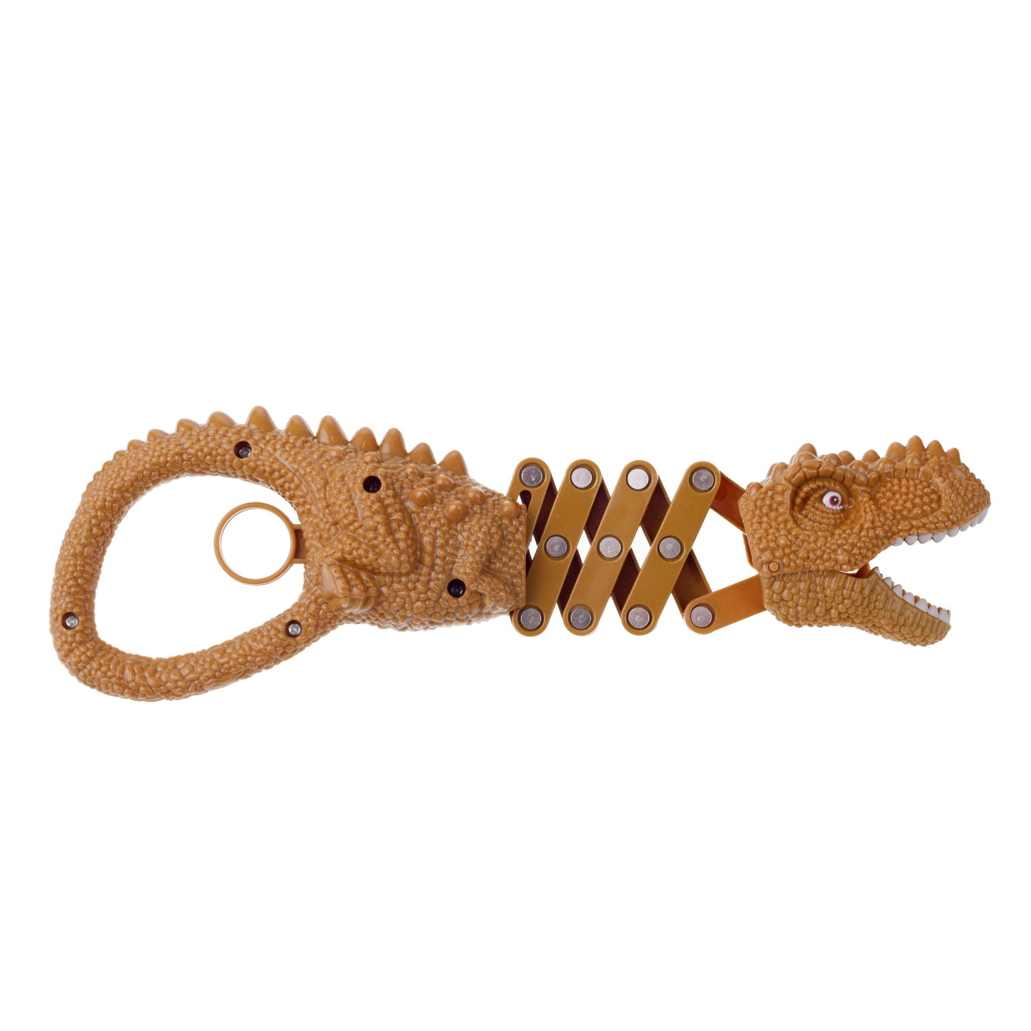 1TOY Хваталка в виде головы животного 24 см., 8 видов в ассорт., бирка, сетка