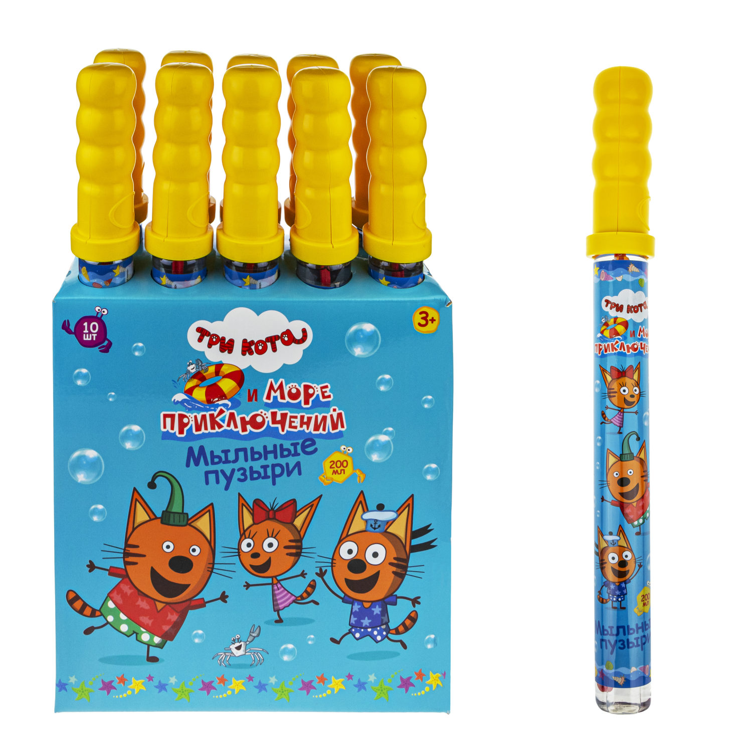 Мыльные пузыри 1TOY Три кота, 200 мл