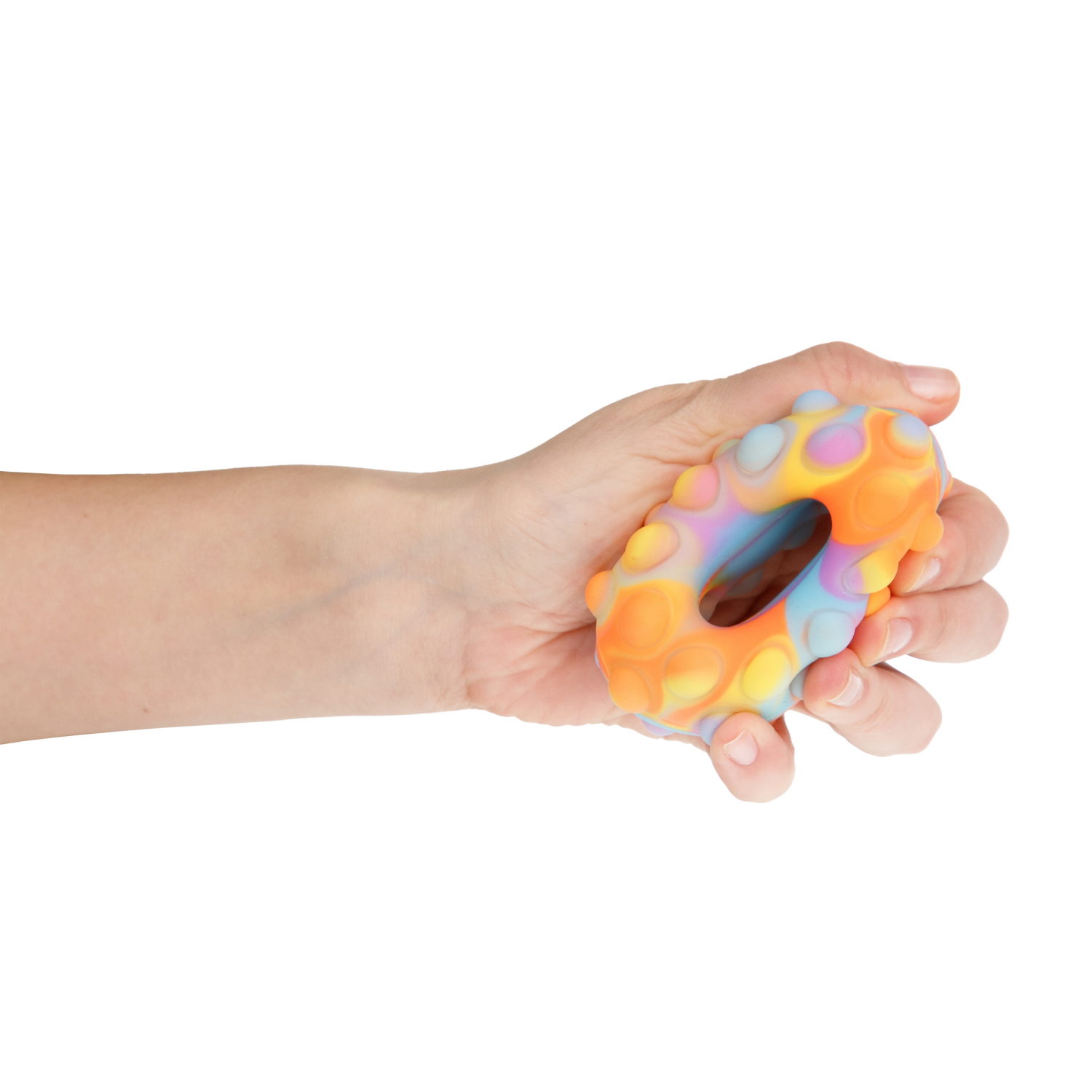 1toy Жмяка Hit Pop It "Пончик" 7 см, 3 вида в асс.