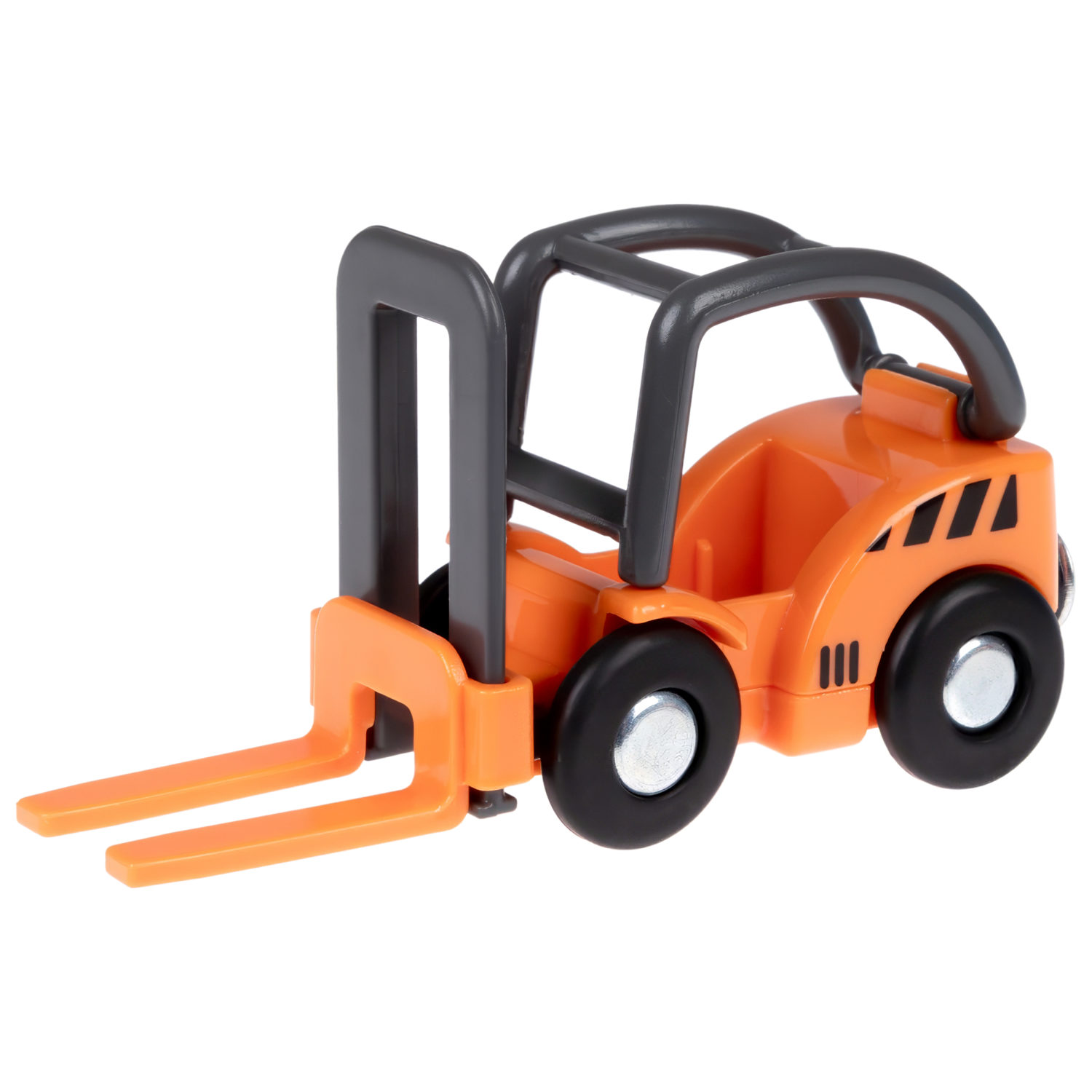 Деревянная железная дорога 1TOY GOODOK в коробке-трансформере, 56 элементов