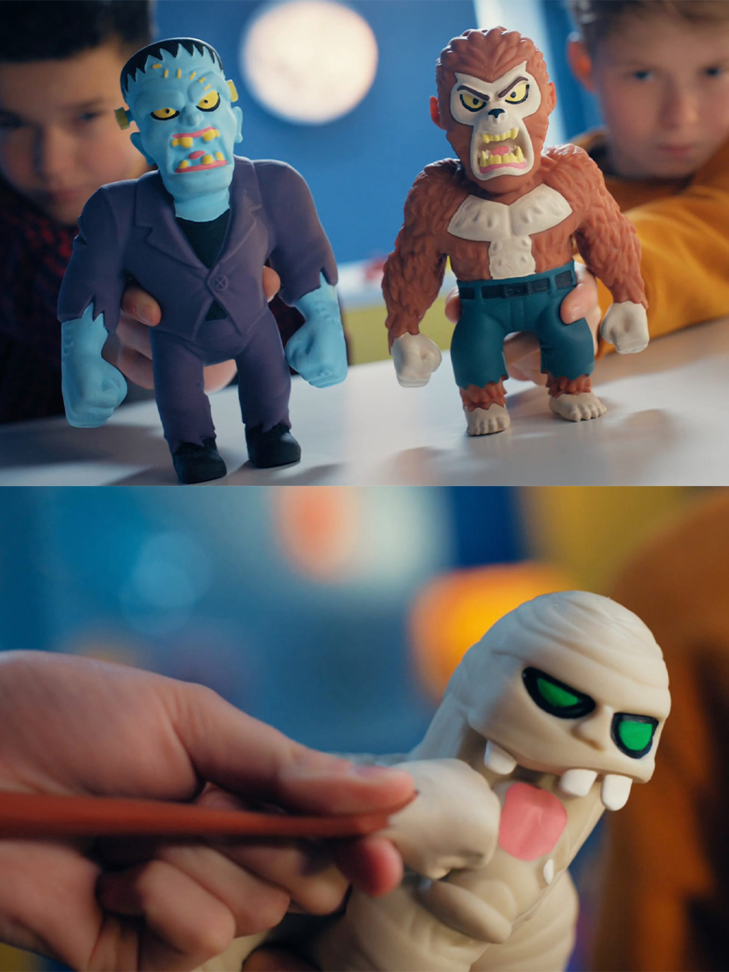 Тянущиеся фигурки 1TOY Monster Flex Maxi монстры тянучки, Оборотень,  21 см