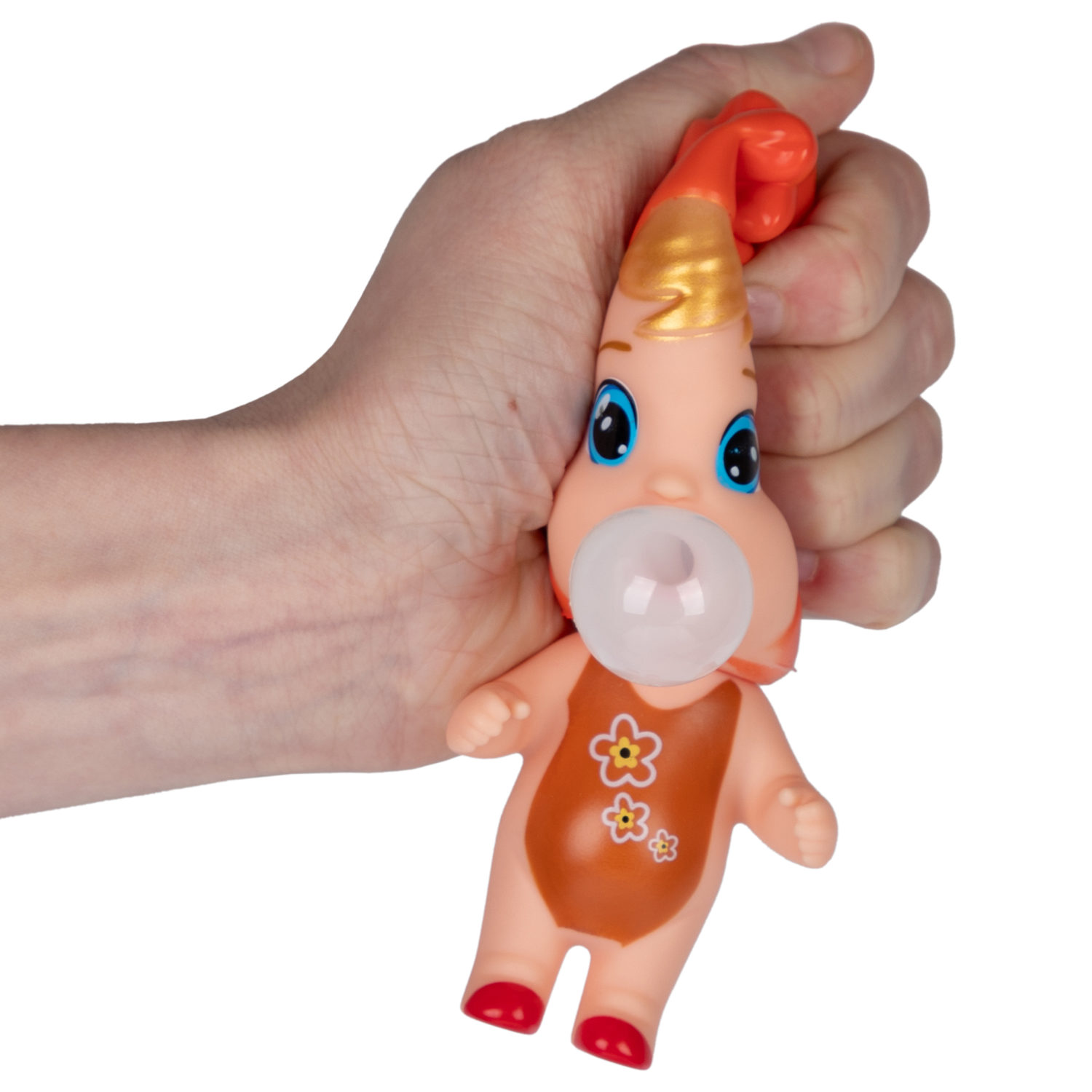 1YOY Bubble Gum-антистресс "Куклы", 6 видов в ассортименте, 7х13 см