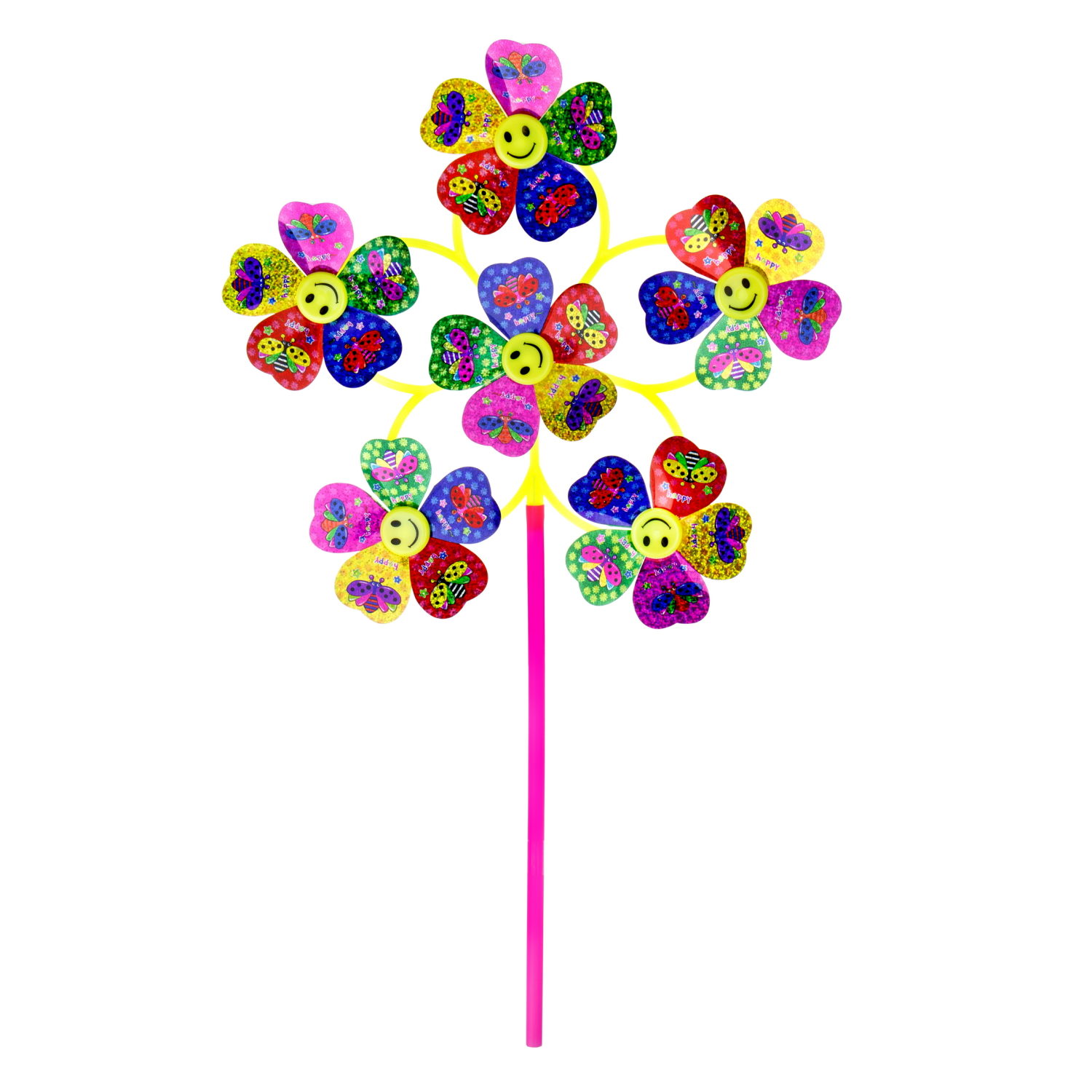 Ветрячок 1TOY ветерок детский, 31х54 см, длина ручки 30 см