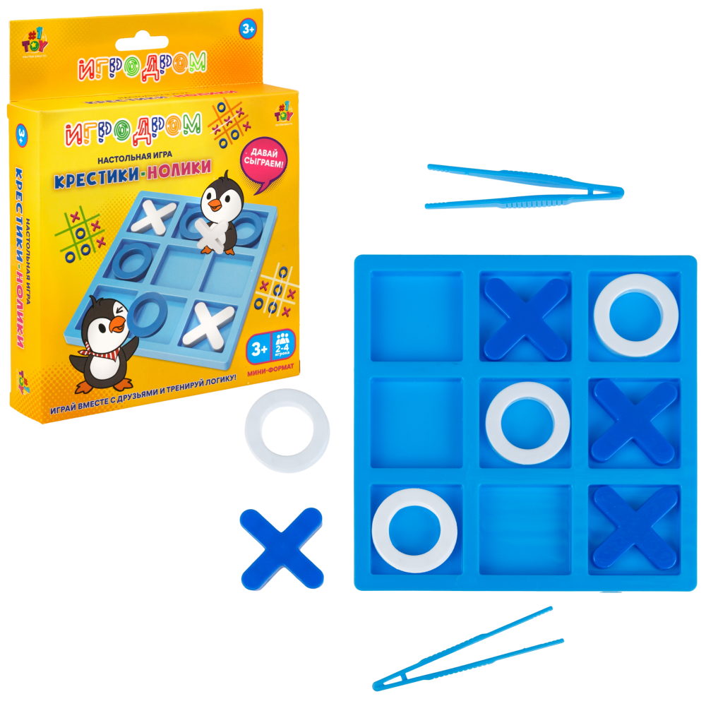 Настольная игра 1TOY Игродром Крестики-нолики