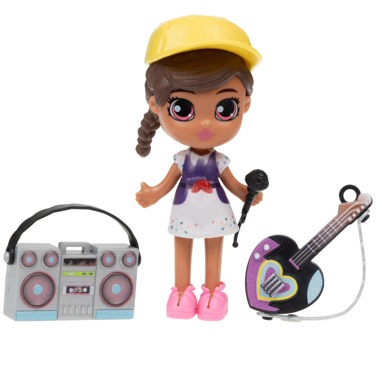 Кукла для девочки и аксессуары 1TOY LUCKY BOX Party girl, детская, маленькая, с музыкальными инструментами