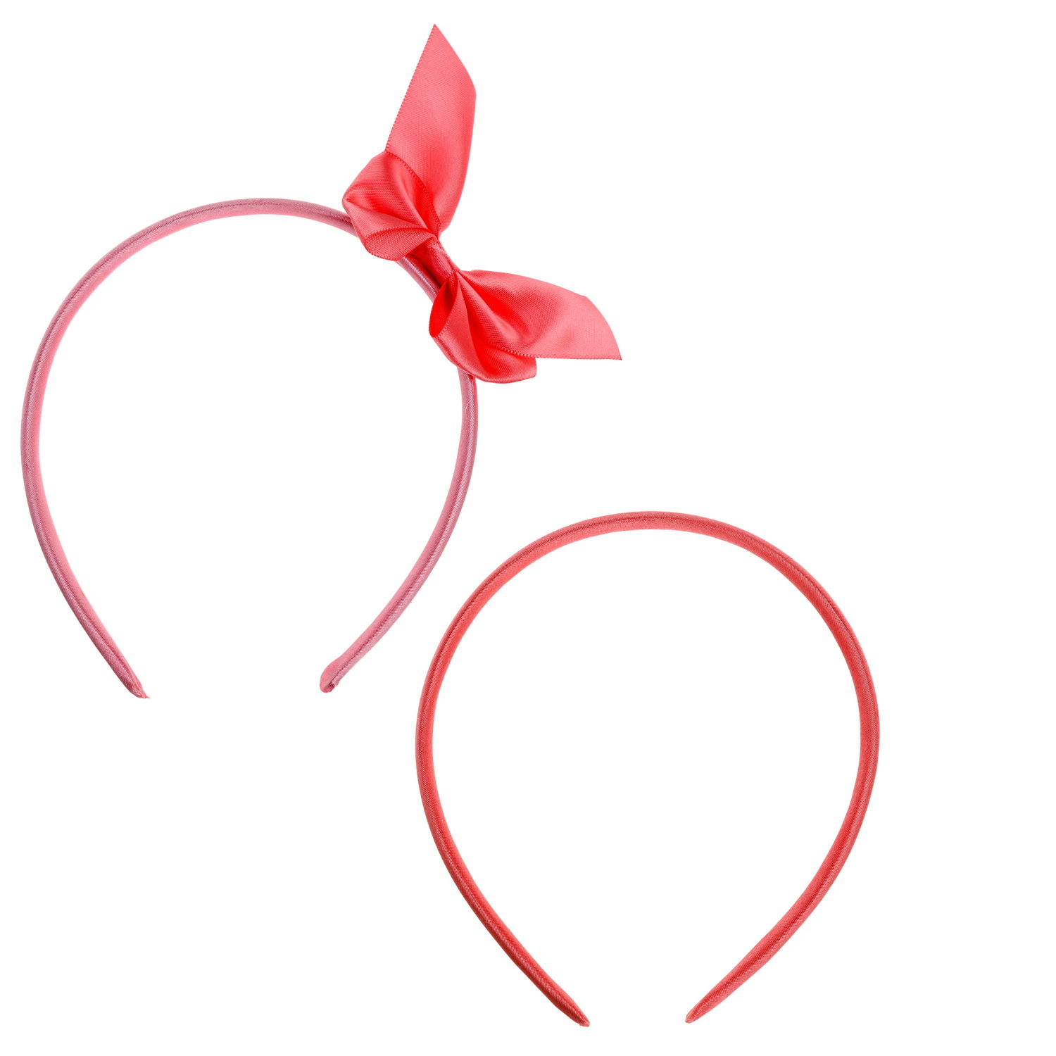 Lukky Fashion набор из 2 ободков с бантиком,  цвет розовый коралл, 1 шт