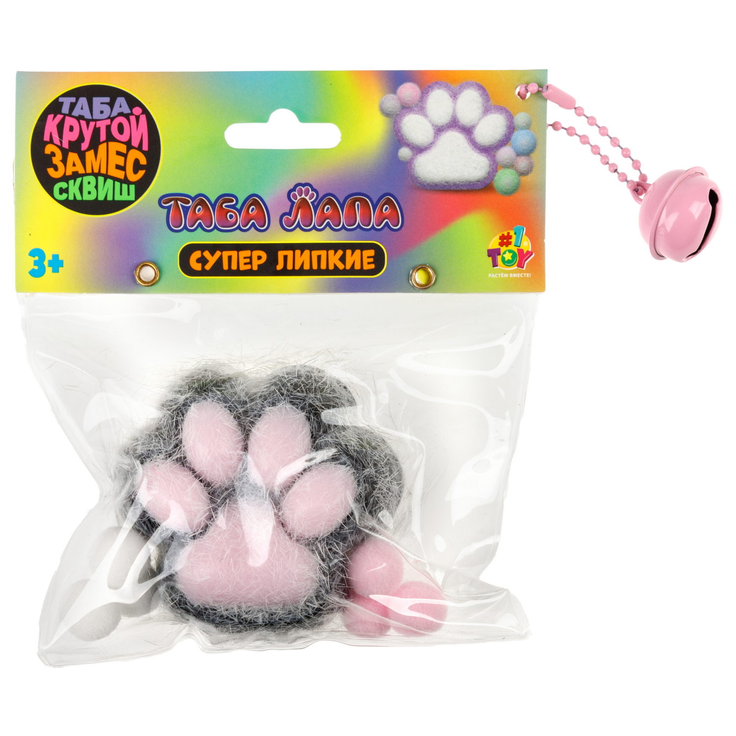 Таба лапка 1TOY Крутой замес, с посыпкой, 6,5х3 см