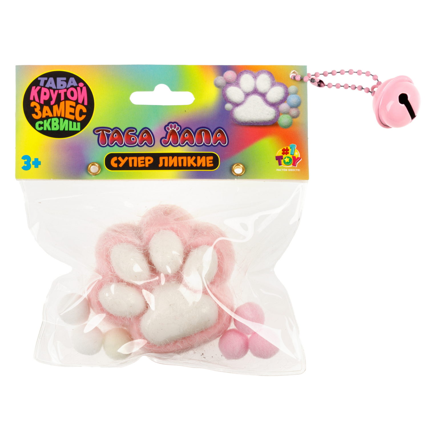 Таба лапка 1TOY Крутой замес, с посыпкой, 6,5х3 см