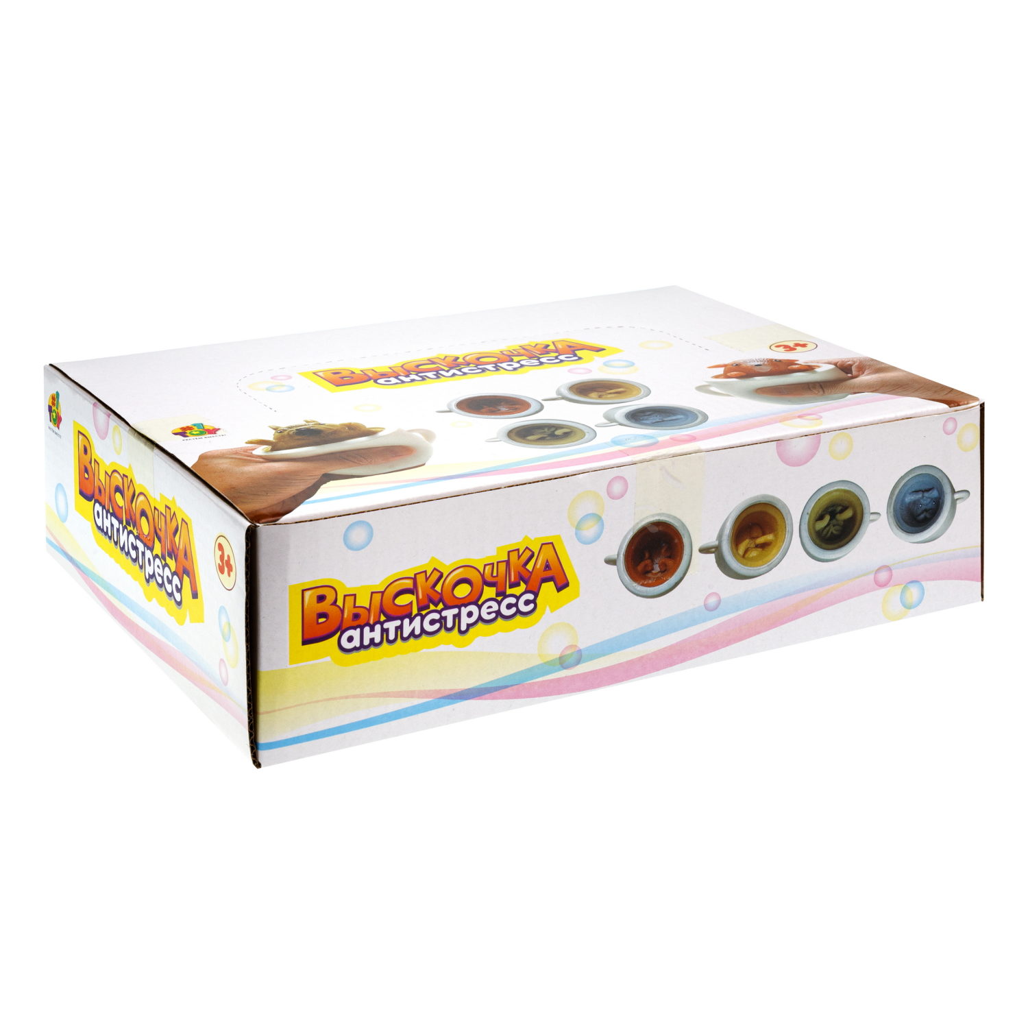 1Toy Жмяка "Выскочка. Собака" 5,5 см, 4 вида в ассортименте