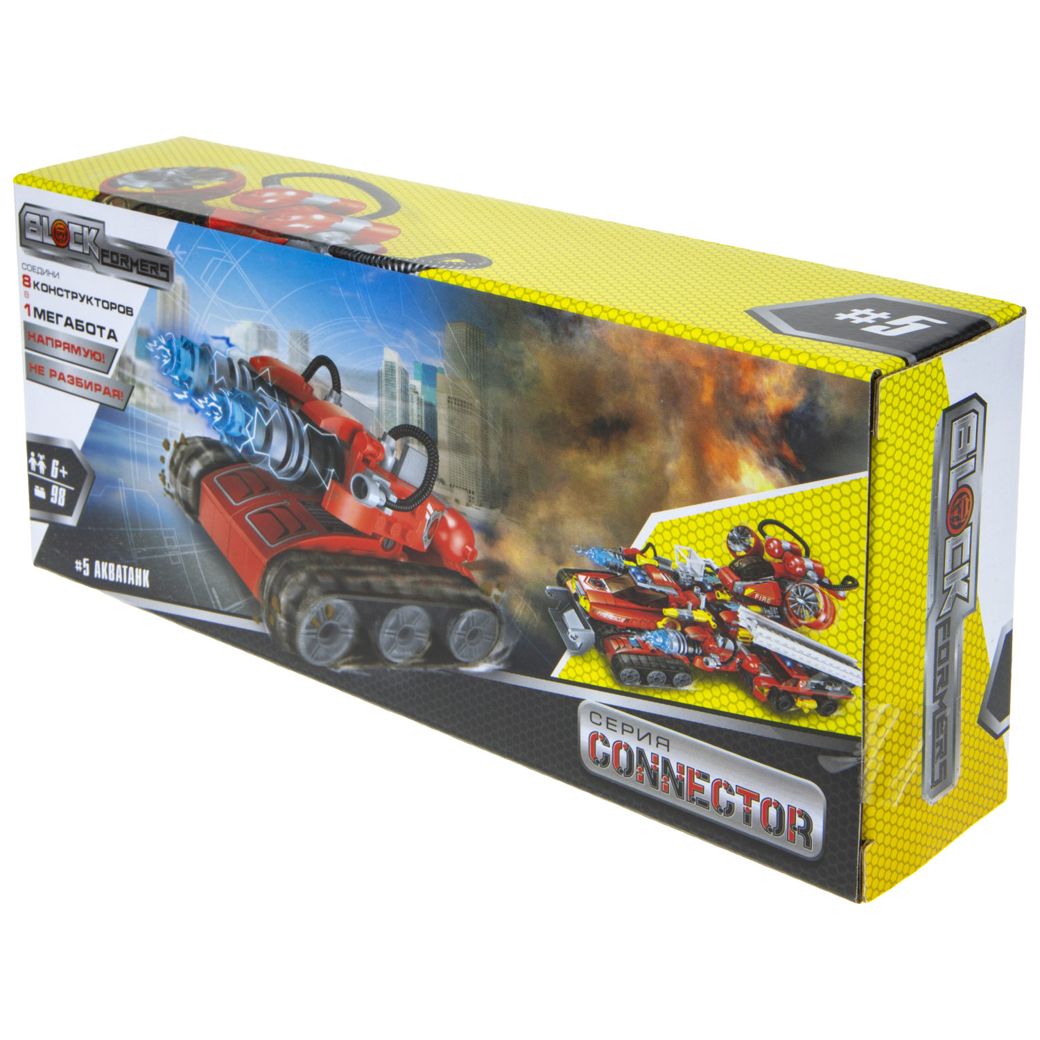 Конструктор  Трансформер BLOCKFORMERS конструктор "Трансфайертрак" Cерия CONNECTOR, 8 видов на выбор