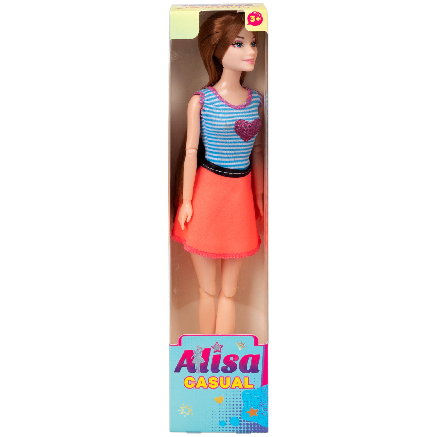 Кукла Alisa Casual в повседневной одежде, с гнущимися руками и ногами, 29 см, в ассортименте, 1 шт.