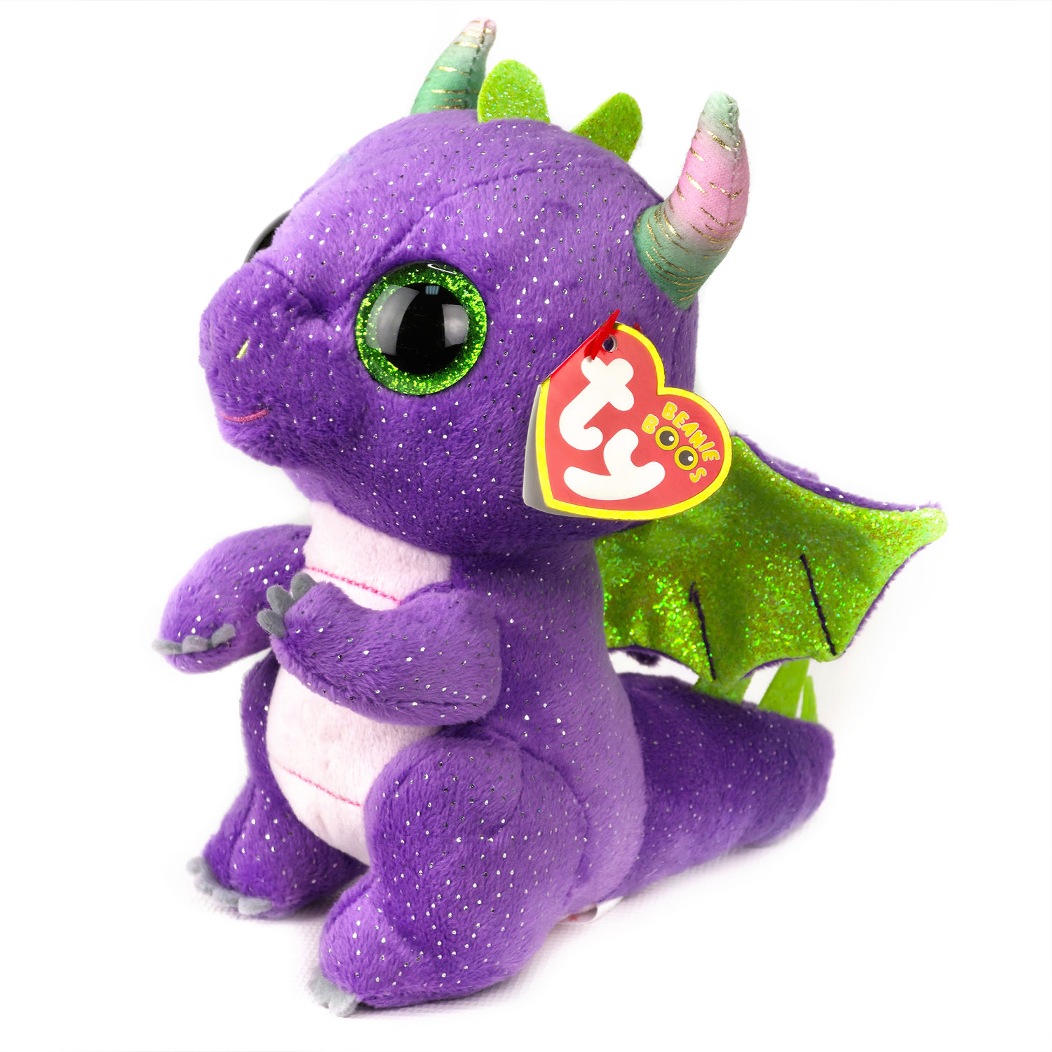Мягкая игрушка TY Beanie Boo's пурпурный дракончик Daphne, 15 см