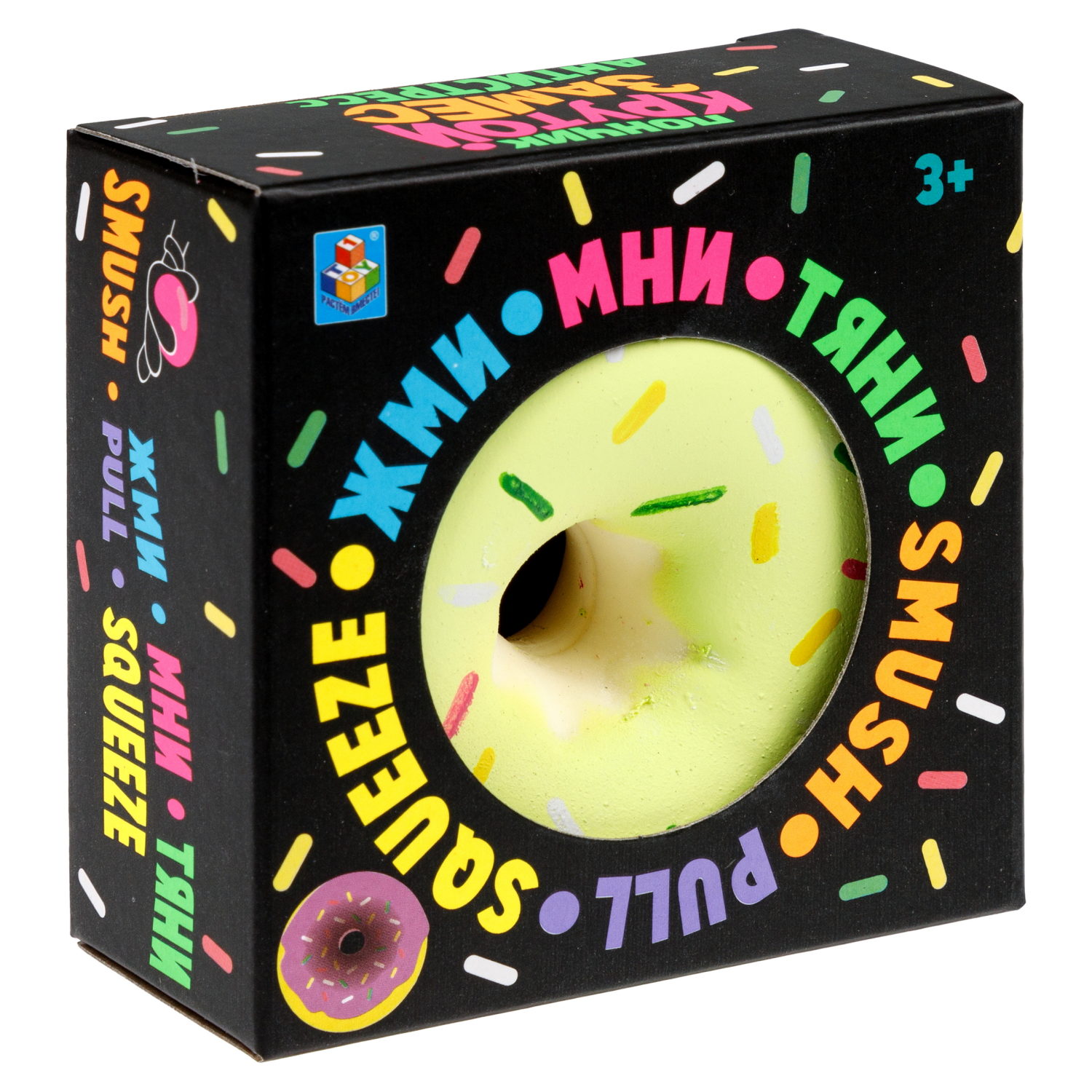 Игрушка-антистресс 1TOY Крутой замес «Пончик», в ассортименте