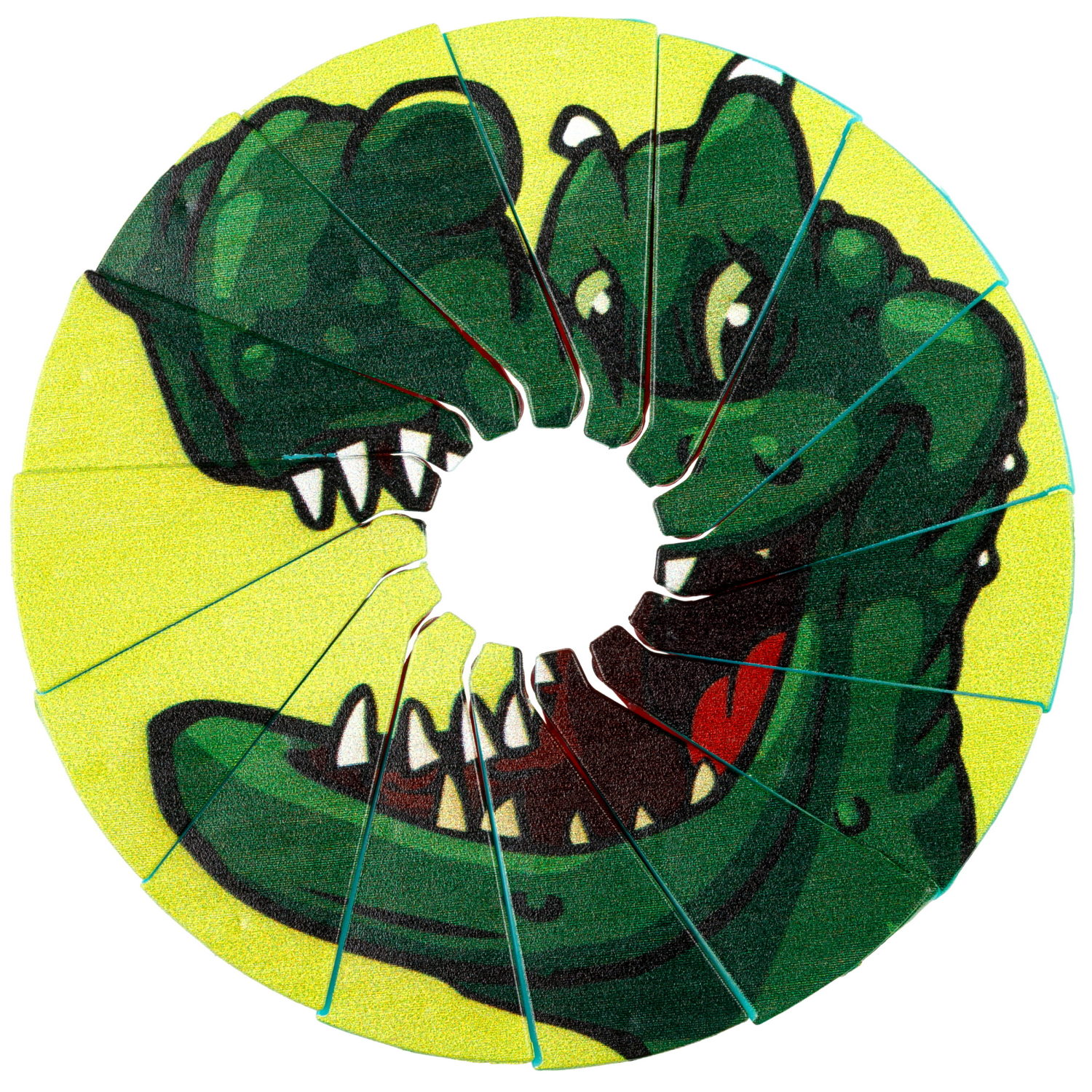 Фрисби складной 1TOY 12/25 см, с принтом, динозавр