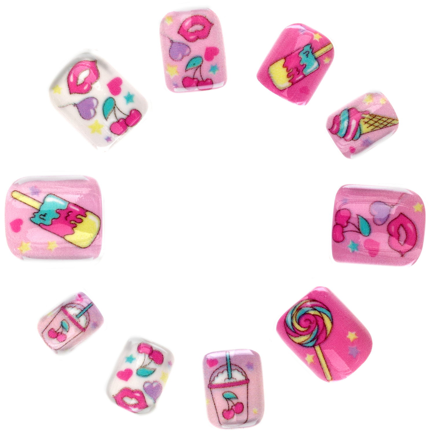 Накладные ногти Lukky Nail-Арт Lollipop с ароматом конфет 