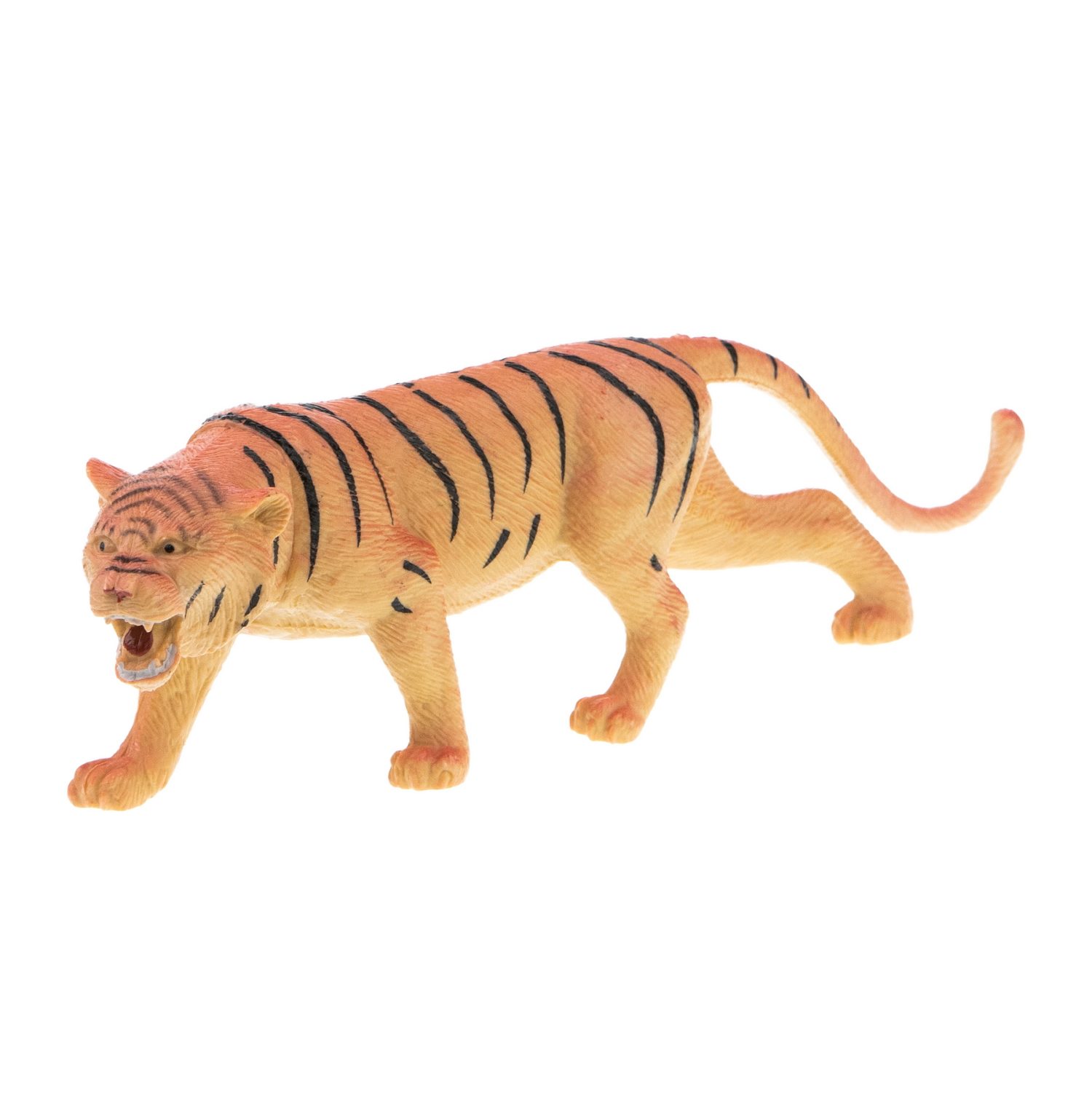 Игровой набор 1TOY "В мире животных", фигурки диких животных Африки: слон, тигр, лев, носорог, зебра, жираф, 6 шт., 15 см