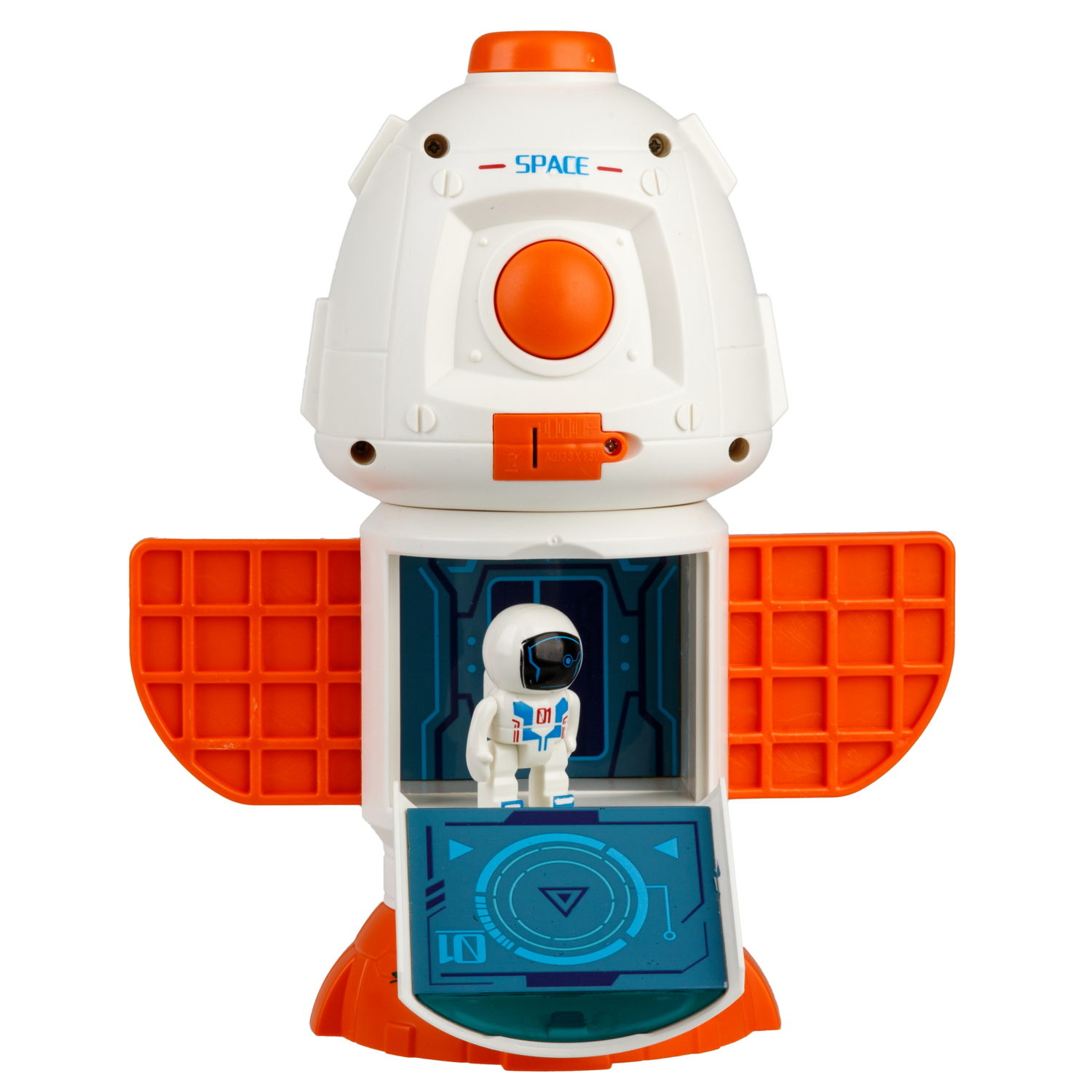 Игровой набор интерактивный 1TOY Space Team II 4-в-1: ракета, космическая станция, шаттл, планетоход, фигурки, световые и звуковые эффекты